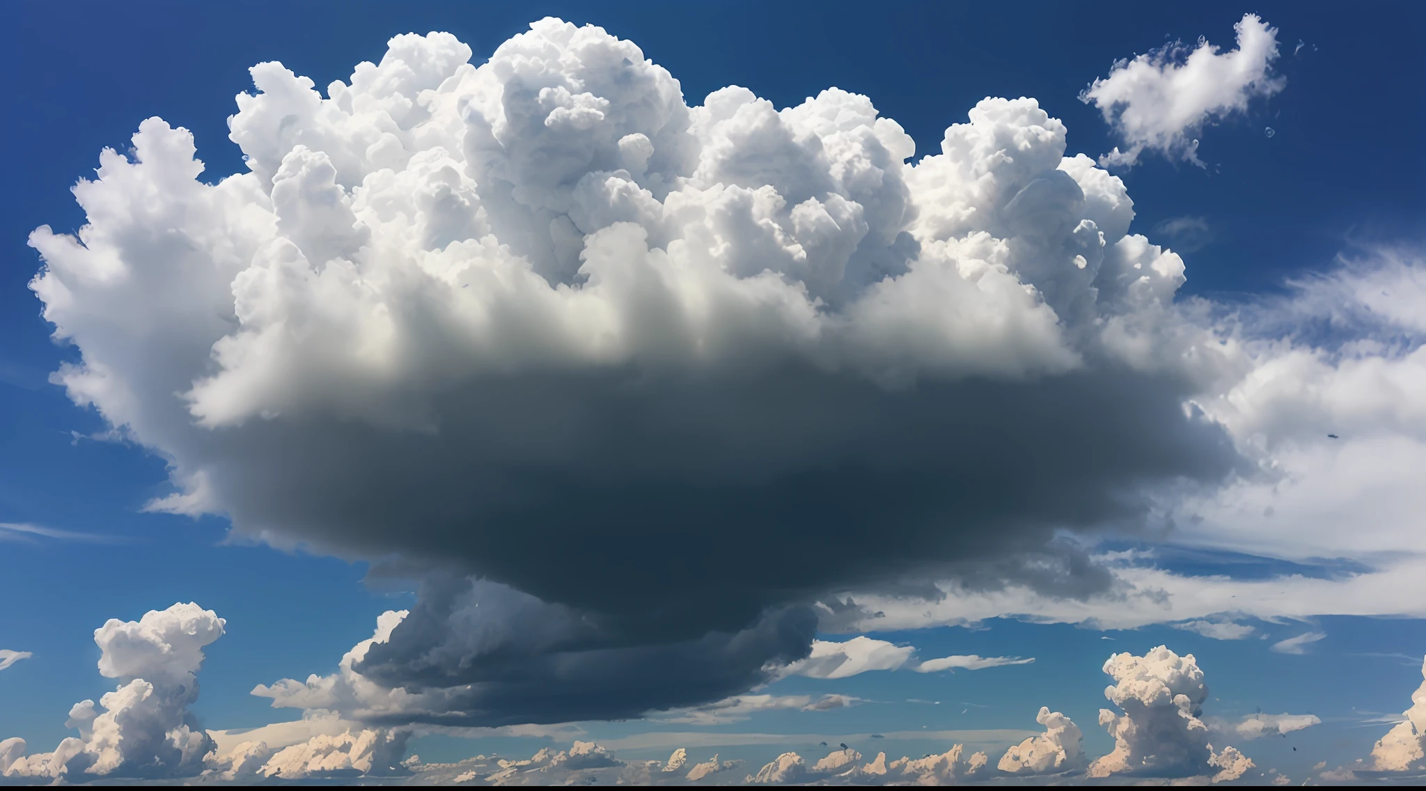 cumulonimbus clouds in the sky
