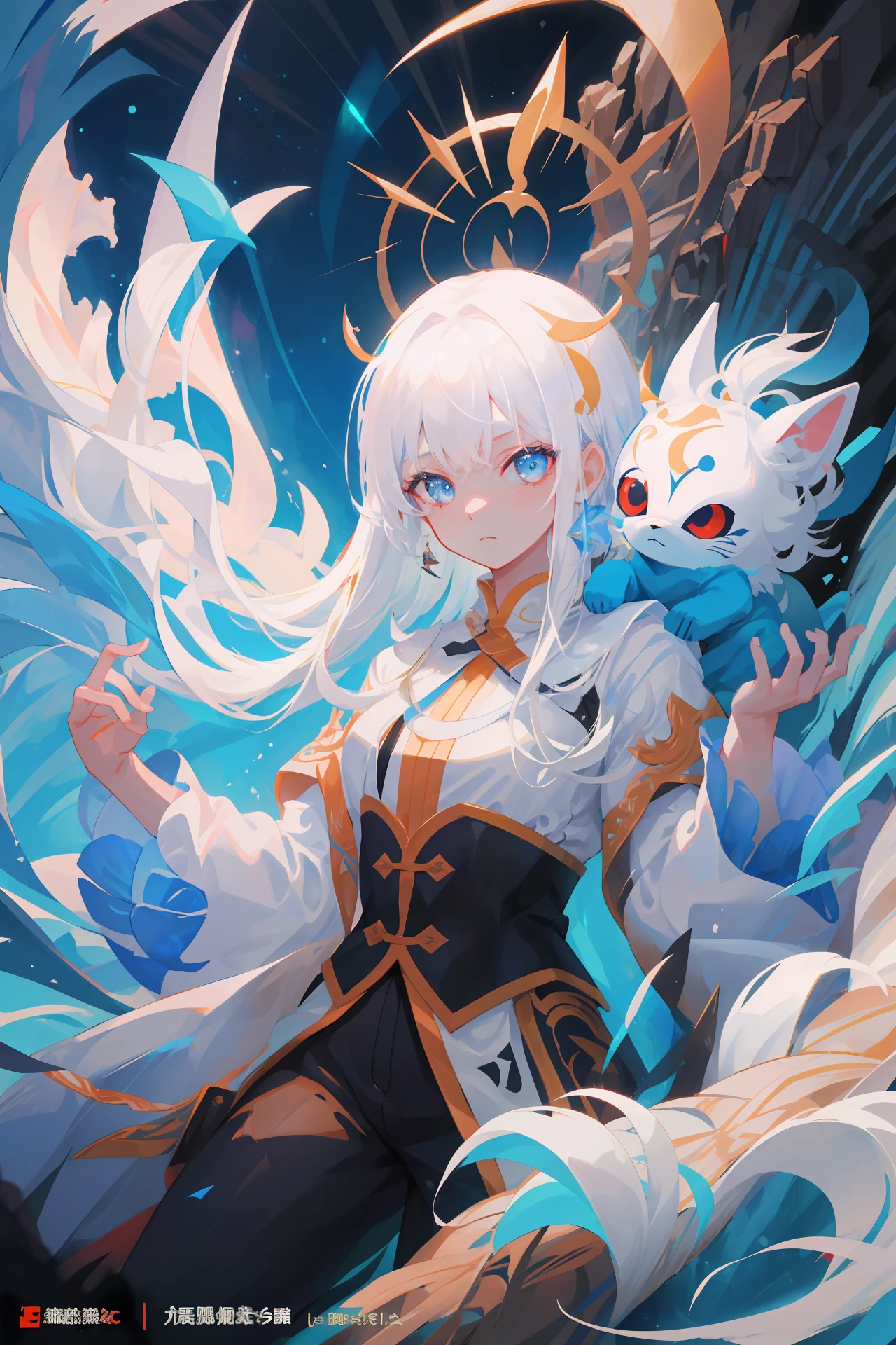 close-up of a woman with white hair and white mask，Belle peinture de personnage，Guviz，Guviz-style artwork，white-haired god，Yang J，Epic and beautiful character art，Stunning character art，FAN Qi，Wu Zhun Shifan，Close-up of a woman with white hair and a white mask at the Piviz Art Station，Belle peinture de personnage，Guviz，Guviz-style artwork，white-haired god，Yang J，Epic and beautiful character art，Stunning character art，FAN Qi，Wu Zhun Shifan，Guvitz at the Pixiv Art Station