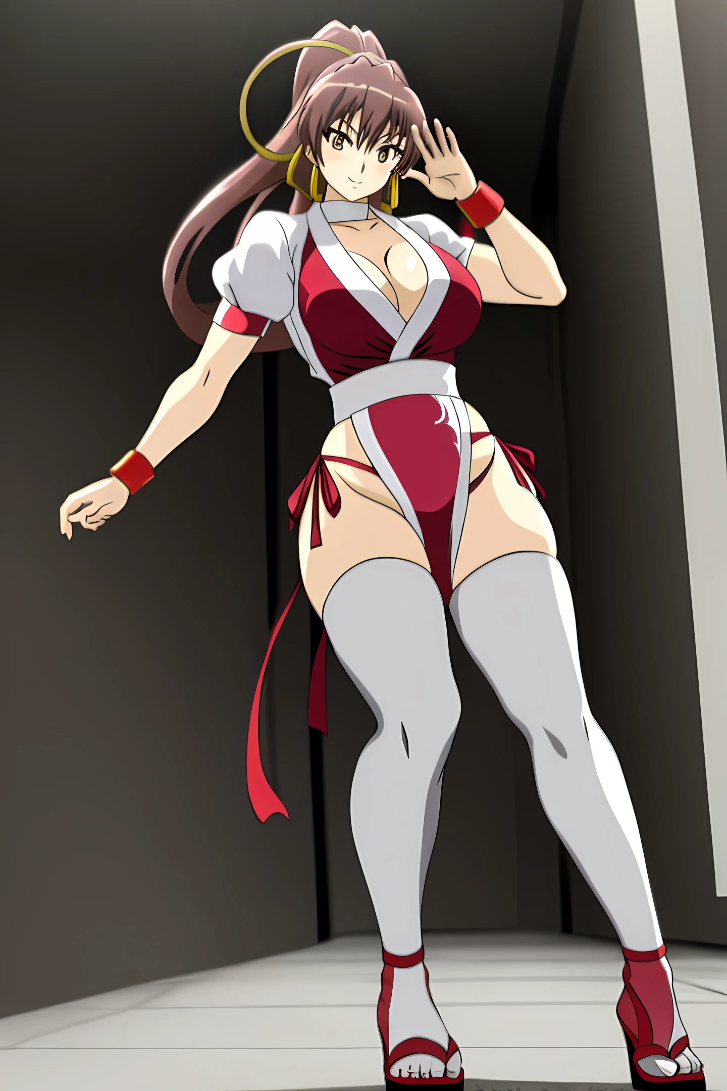 Mai Shiranui Anime-style Victory Pose
