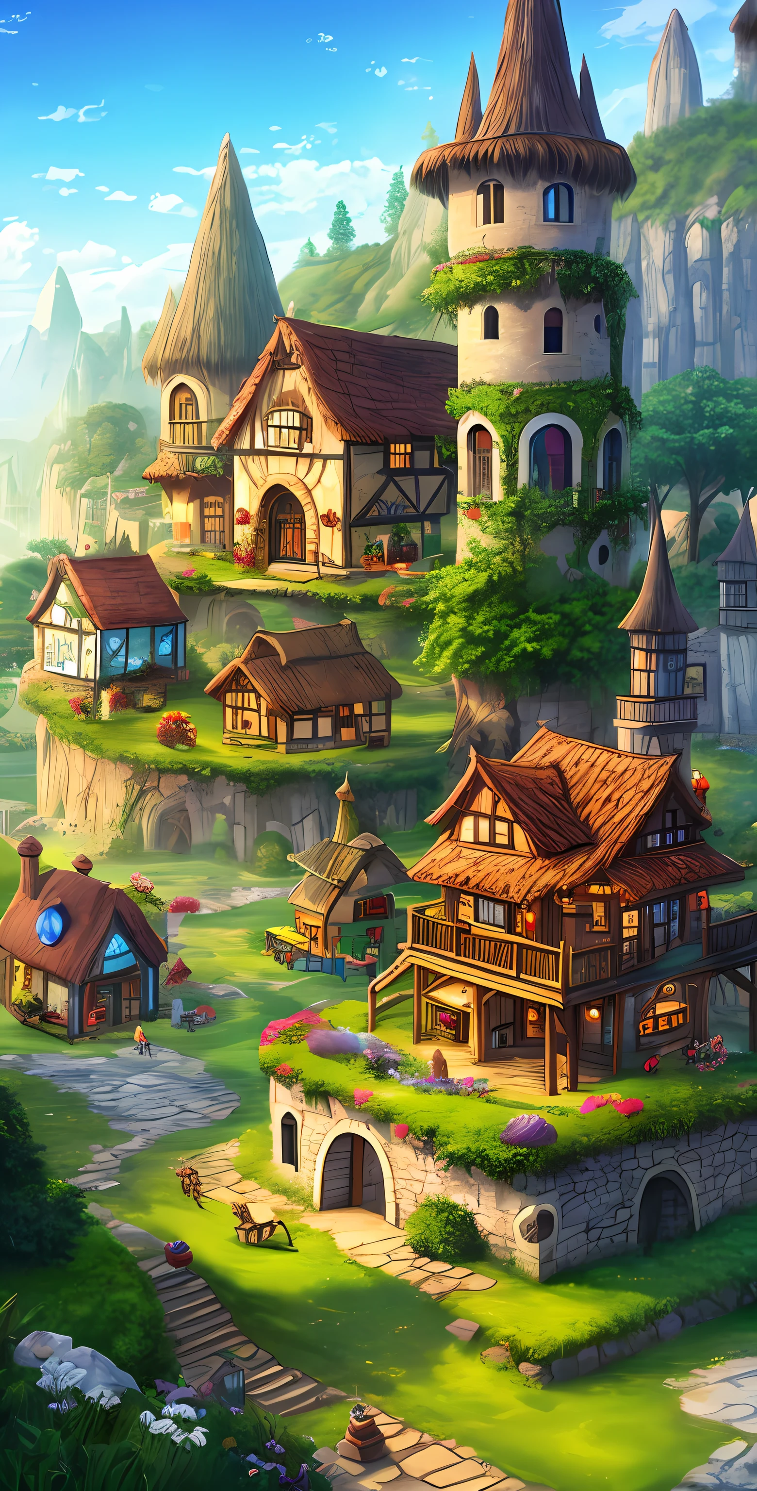 Revel in a fantasy village