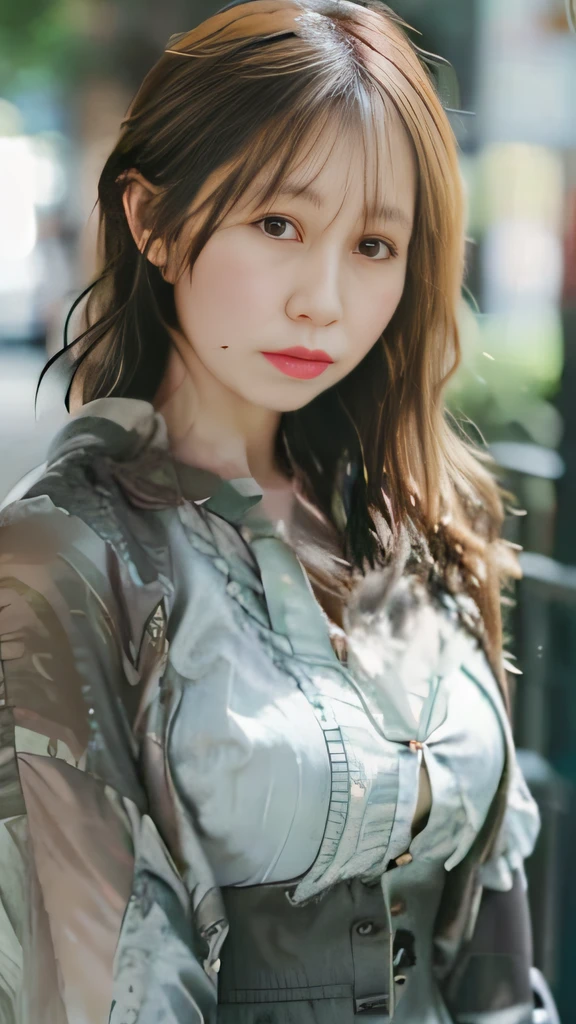 ((Best Quality, 8K, Masterpiece: 1.3)), Sharp: 1.2, Perfect Body Beauty: 1.4, Slim Abs: 1.2, ((Layered Hairstyle, Big Breasts: 1.2)), (Wet White Button Long Shirt: 1.1), (Rain, Street: 1.2), Wet: 1.5, Highly Detailed Face and Skin Texture, Detailed Eyes, Double Eyelids, Looking at the Camera