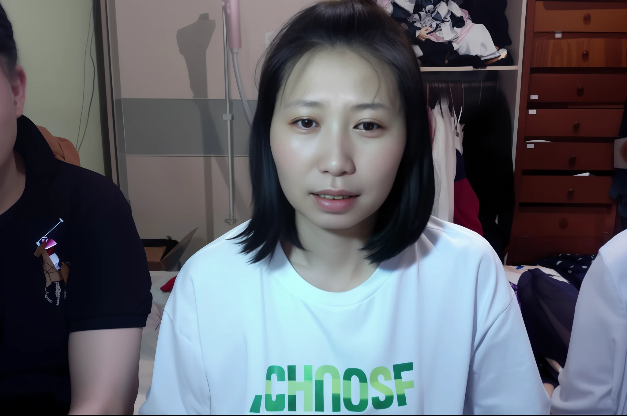 there is a woman that is sitting down with a remote, from china, Chinese woman, nomake-up, An Asian woman, author li zhang, chiho, chinese artist, Chinese, xintong chen, 30 year-old woman, 3 0 years old woman, xiaofan zhang, Asian female, she is about 50 years old, xue han