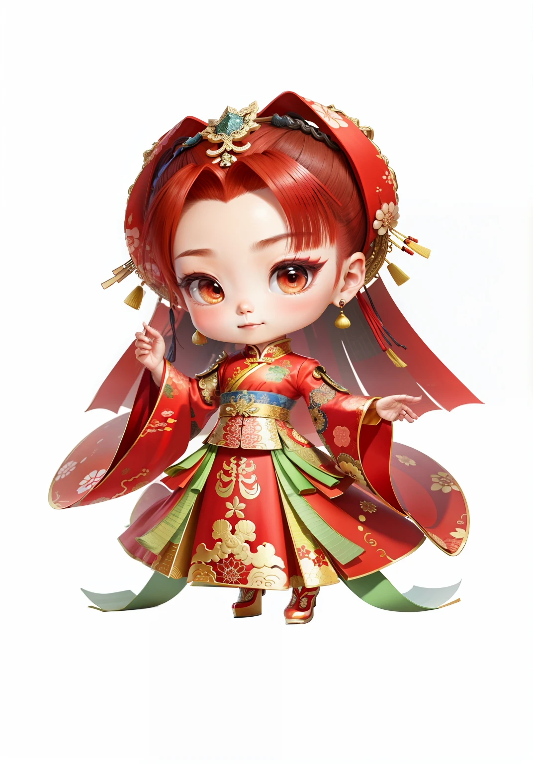 China-style，Chinesedress，Chinese shoes，Metal edges，Textured，Pattern，Pedras preciosas，Refinement，Fine painting，Refinement，infinite details