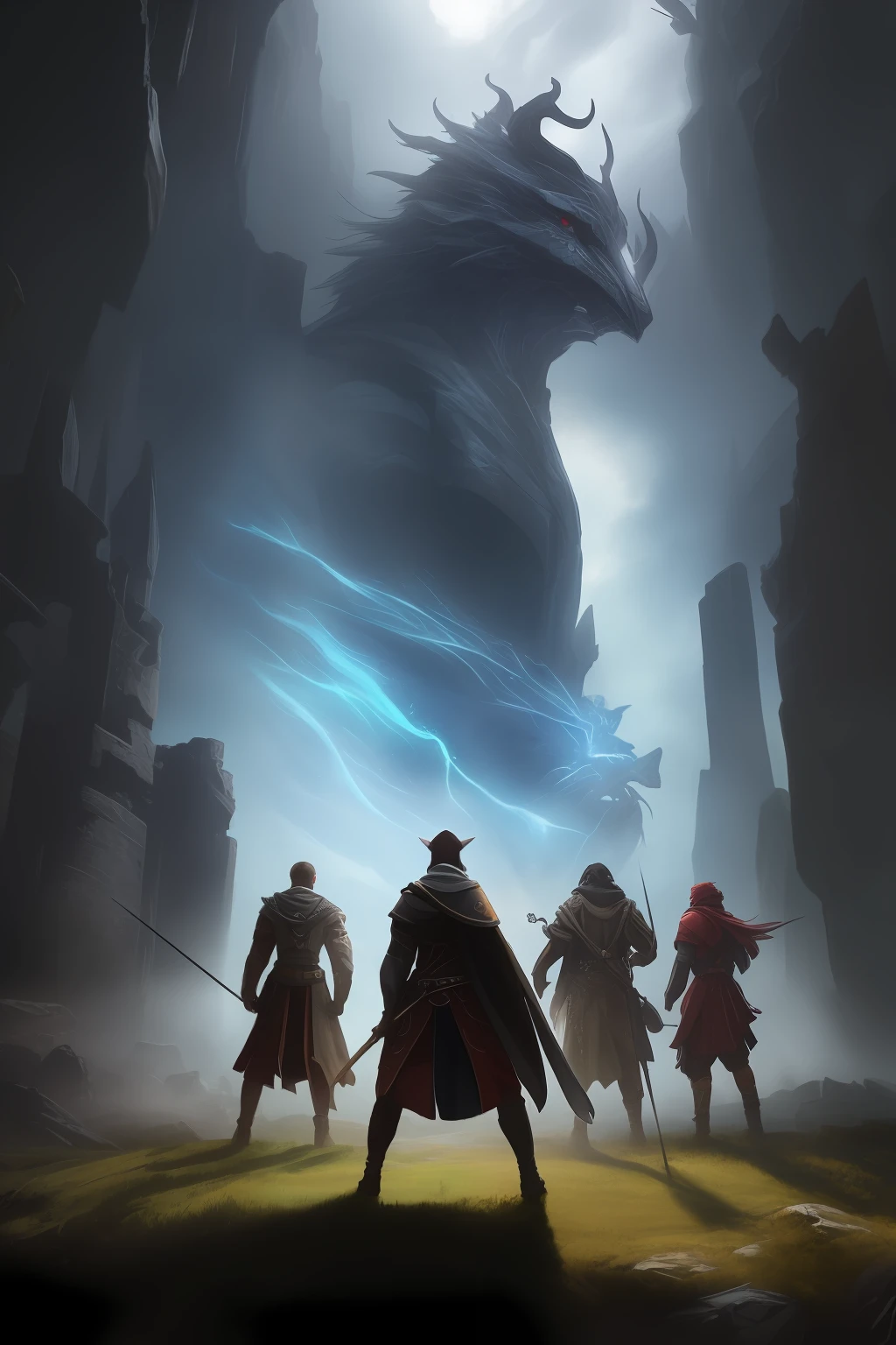 ((Best quality)), ((masterpiece)), (highly detailed:1.3)3D,tanjoreai , Amidst a realm of enchantment and mythical wonders, tales of (heroes:1.1) and (heroines:1.2) unfold. In this realm, ancient prophecies foretell the rise of a chosen champion destined to confront a malevolent force threatening to plunge the world into eternal darkness. The path to victory lies scattered across exotic and otherworldly landscapes, from mist-shrouded forests to towering crystalline peaks and (ethereal floating islands:1.1).Harnessing the arcane arts, (mighty wizards:1.1) conjure spells that weave intricate patterns of magic, while (elven archers:1.1) unleash arrows infused with ancient power. (Dwarven smiths craft legendary weapons:1.1) imbued with the essence of mythical creatures, capable of vanquishing even the most formidable foes.The heroes embark on a perilous quest, guided by ancient scrolls and cryptic riddles. Along their journey, they encounter wise mystics, shape-shifting creatures, and mysterious sorceresses who possess forbidden knowledge. They face relentless hordes of goblinoids, grotesque monsters, and a charismatic yet sinister villain who wields dark magic with deadly precision.As the heroes traverse the realms, ancient ruins and forgotten temples reveal long-lost secrets and powerful artifacts. The clash of steel and the crackling of (magical energies:1.1) echo through ancient battlegrounds, as the destiny of the world hangs in the balance. The heroes must summon unwavering courage, unwavering unity, and unlock their true potential to overcome seemingly insurmountable odds and fulfill their heroic destinies.In this realm of high fantasy, where the realms of magic and technology intertwine, where legends are born and (epic:1.2) sagas unfold, where heroes rise and villains fall, embark on a grand adventure that will captivate the imagination and transport you to a world where anything is possible,HDR (High Dynamic Range),Ray Tracing,NVIDIA RTX,Super-Resolution,Unreal