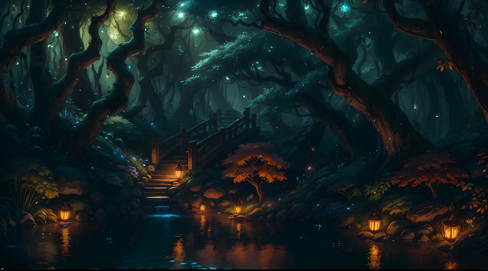 Masterpiece, best quality, (very detailed CG unified 8k wallpaper), (best quality), (best illustration), (best shadow), close-up of a beauty with white hair and white mask, beautiful figure painting, Guvitz, Guwiz style artwork, white-haired god, Yang J, epic exquisite character art, amazing character art, Fan Qi, Wu Zhun Shifan, Guwiz in pixiv art station, glowing elf, with a glowing deer, drinking water in the pool, Natural elements in forest theme. Mysterious forest, beautiful forest, nature, surrounded by flowers, delicate leaves and branches surrounded by fireflies (natural elements), (jungle theme), (leaves), (branches), (fireflies), (particle effects) and other 3D, Octane rendering, ray tracing, super detailed --auto