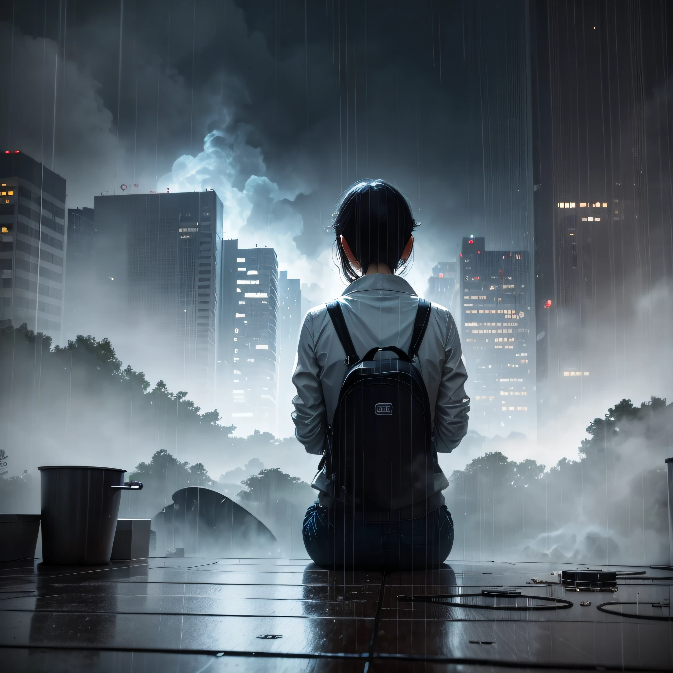 One person came to Gangnam,The smoke and rain lock melancholy,The roof gently rocks the paddles,People don't know what to think --auto