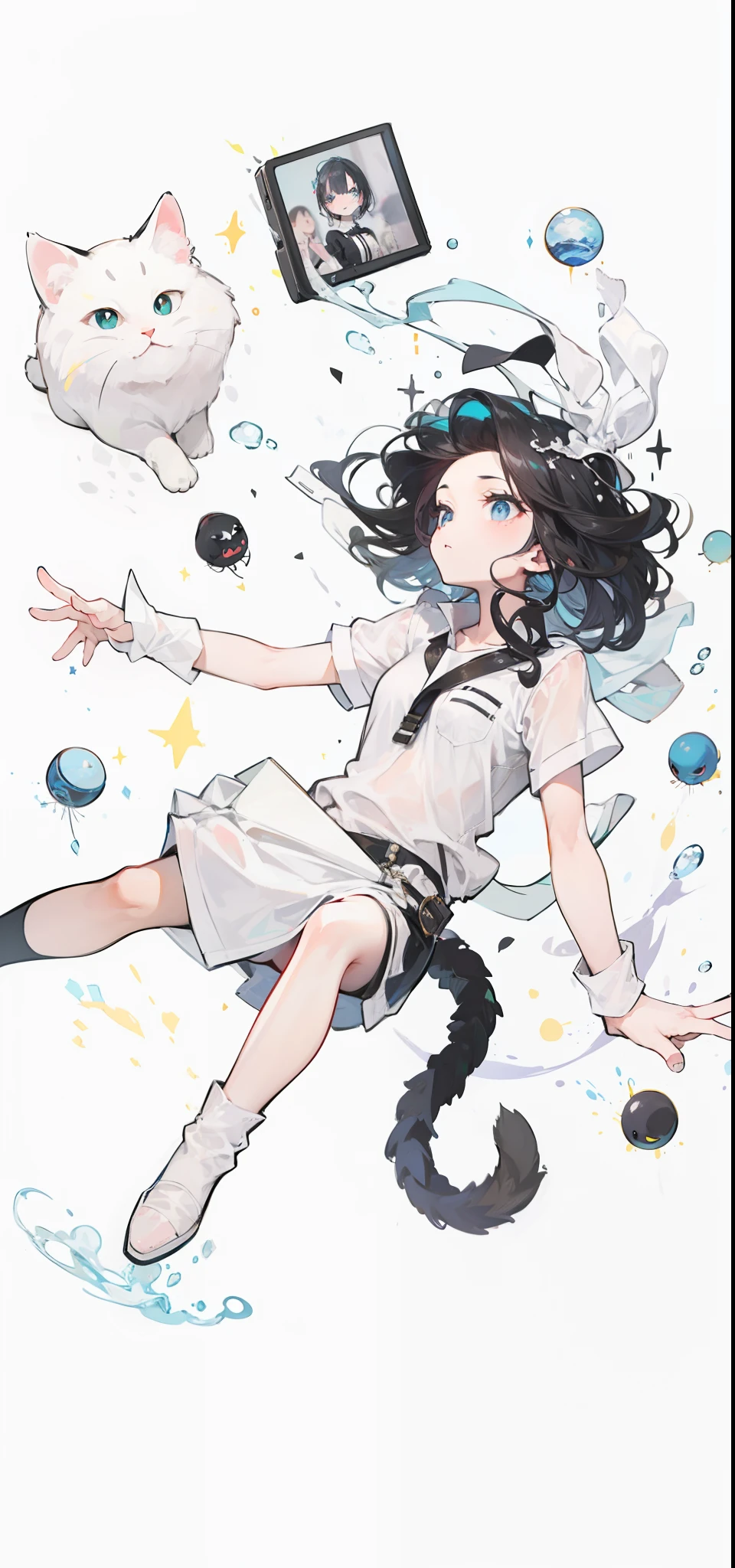 black cats,black color hair,Dumb,adolable