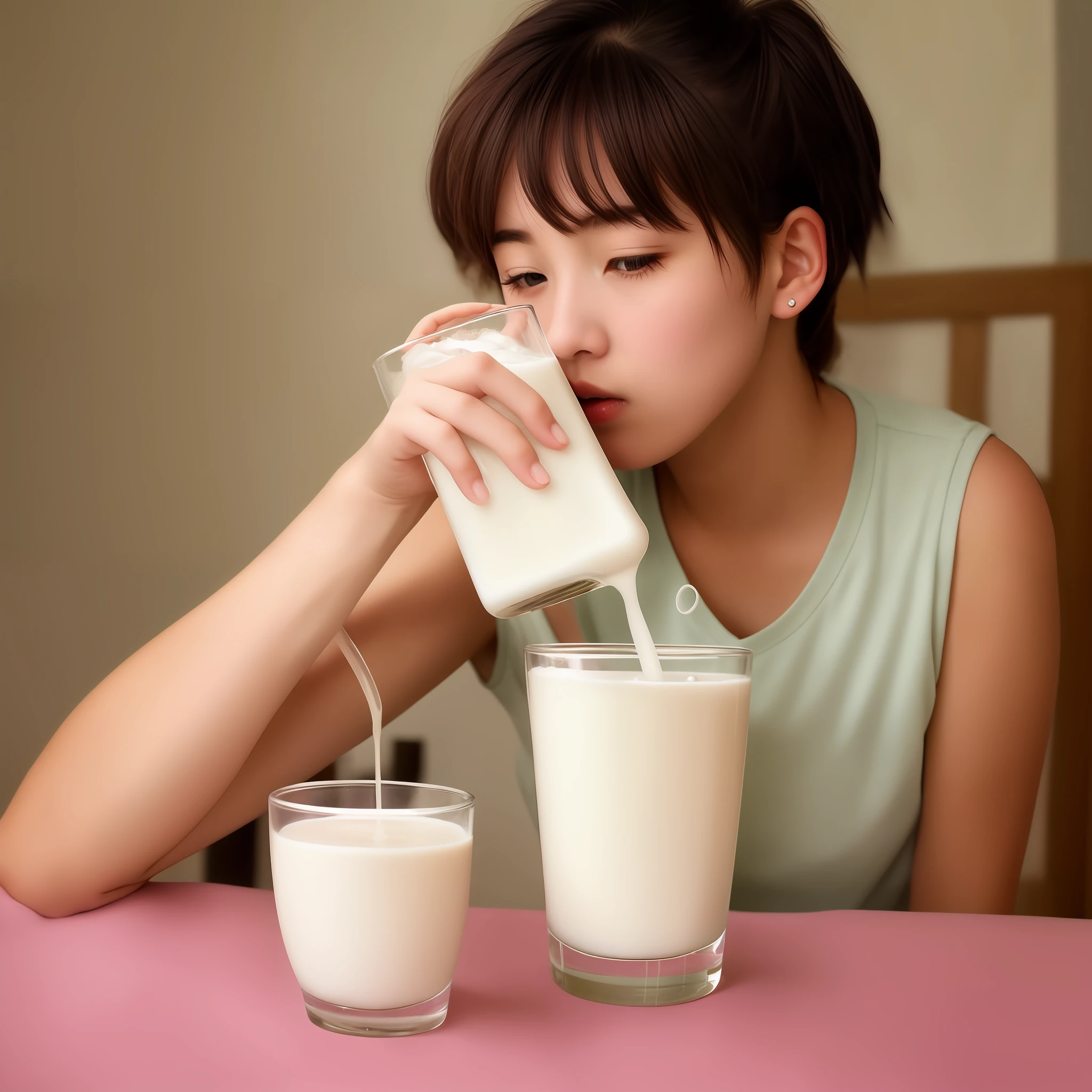 r drinking milk