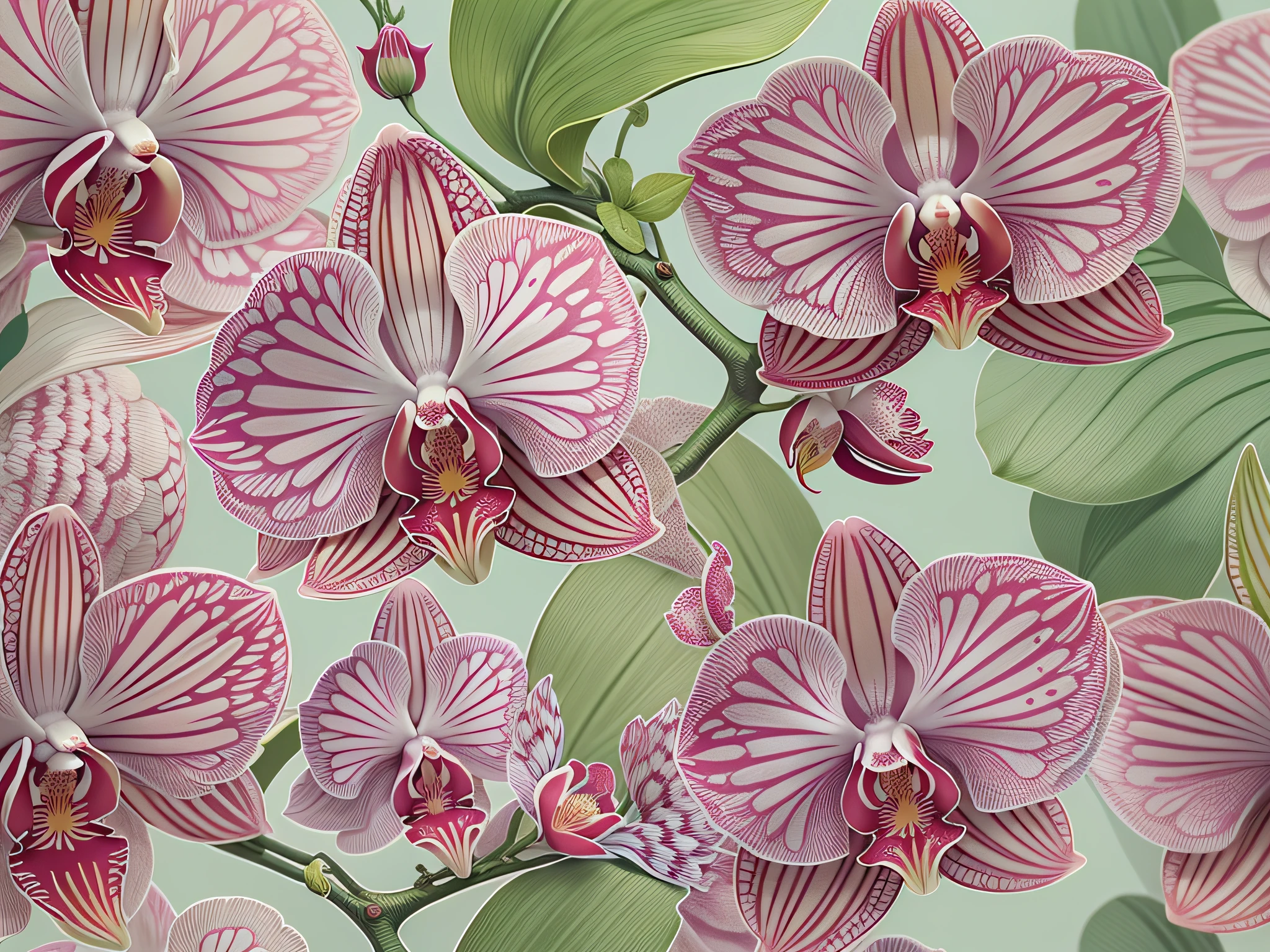 Phalaenopsis orchid pattern