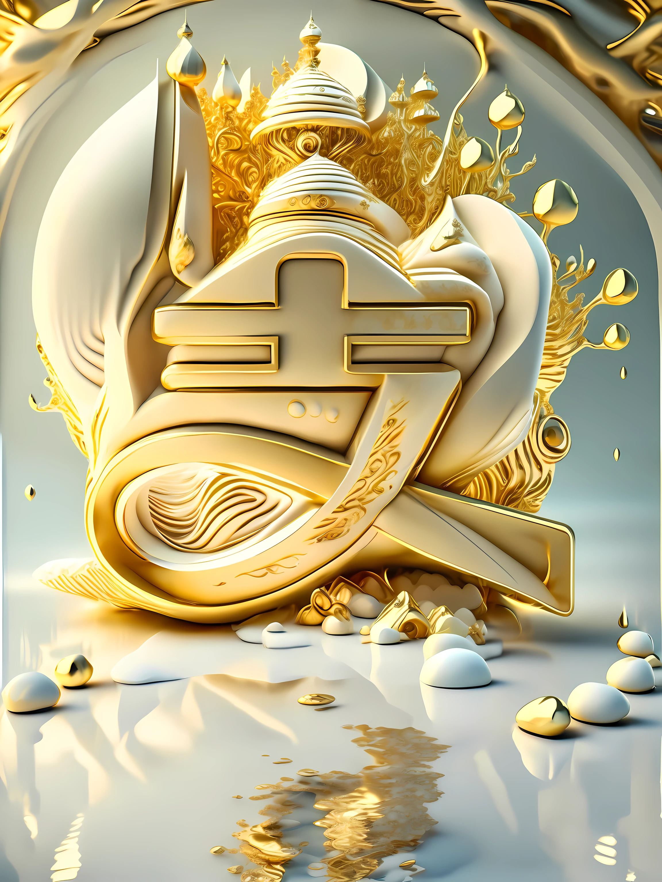 masterpiece, best quality, seabed, ice, font art,3d,IvoryGoldAI
Highly stylized, 4k, Unreal Engine 5 renderingIvoryGoldAl