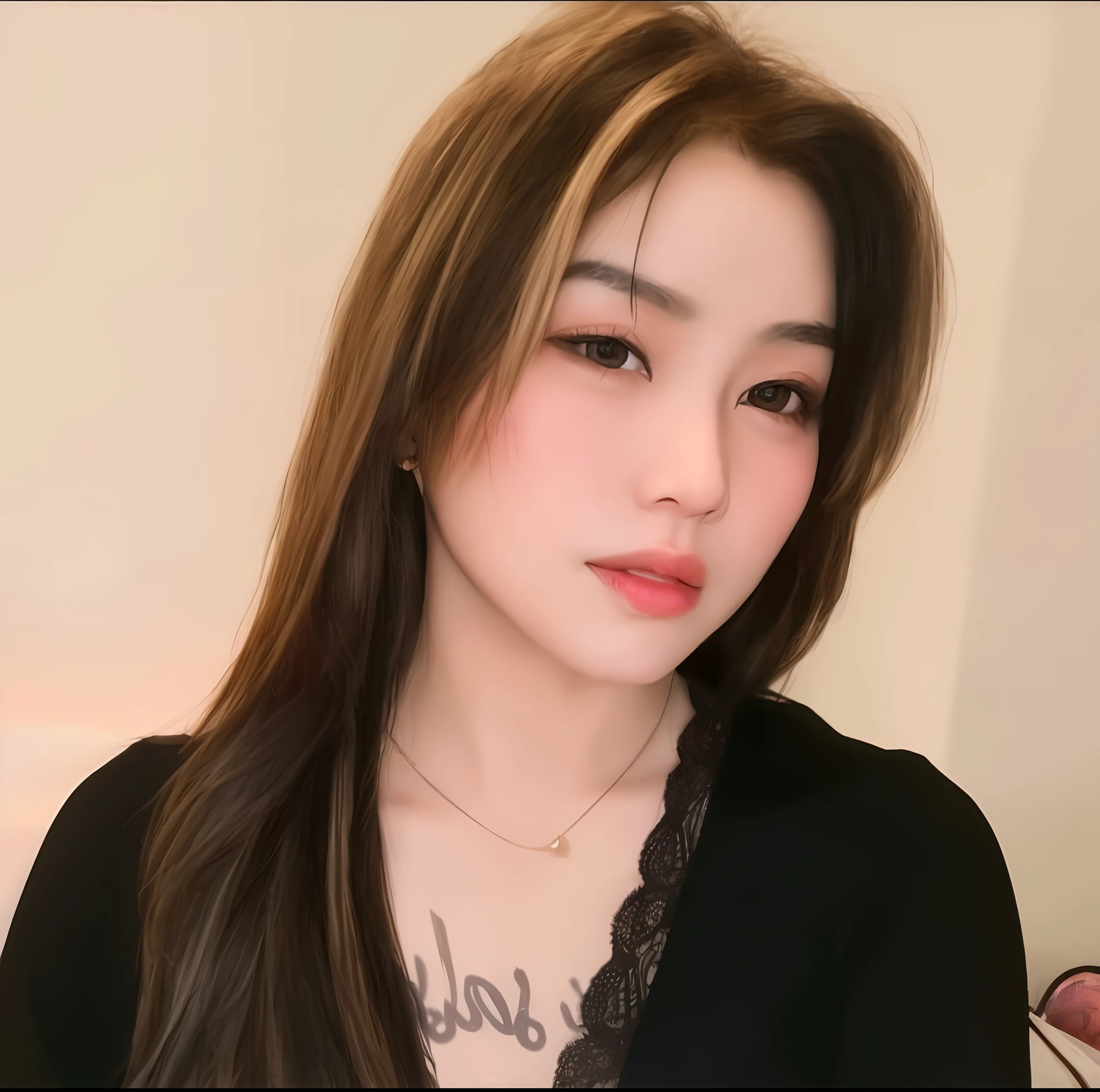 arafed woman with long hair and a black top posing for a picture, korean girl, beautiful south korean woman, 19-year-old girl, korean woman, gorgeous young korean woman, beautiful young korean woman, chinese girl, a young asian woman, 1 8 yo, young cute wan asian face, xintong chen, dang my linh, an asian woman