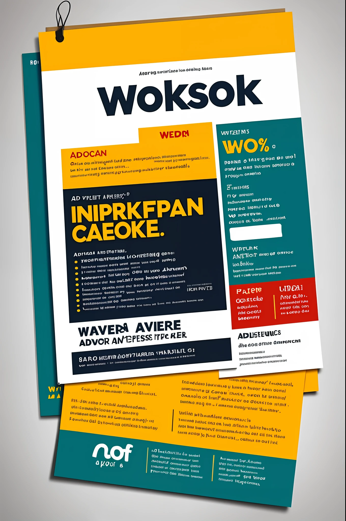 woken advertising font design