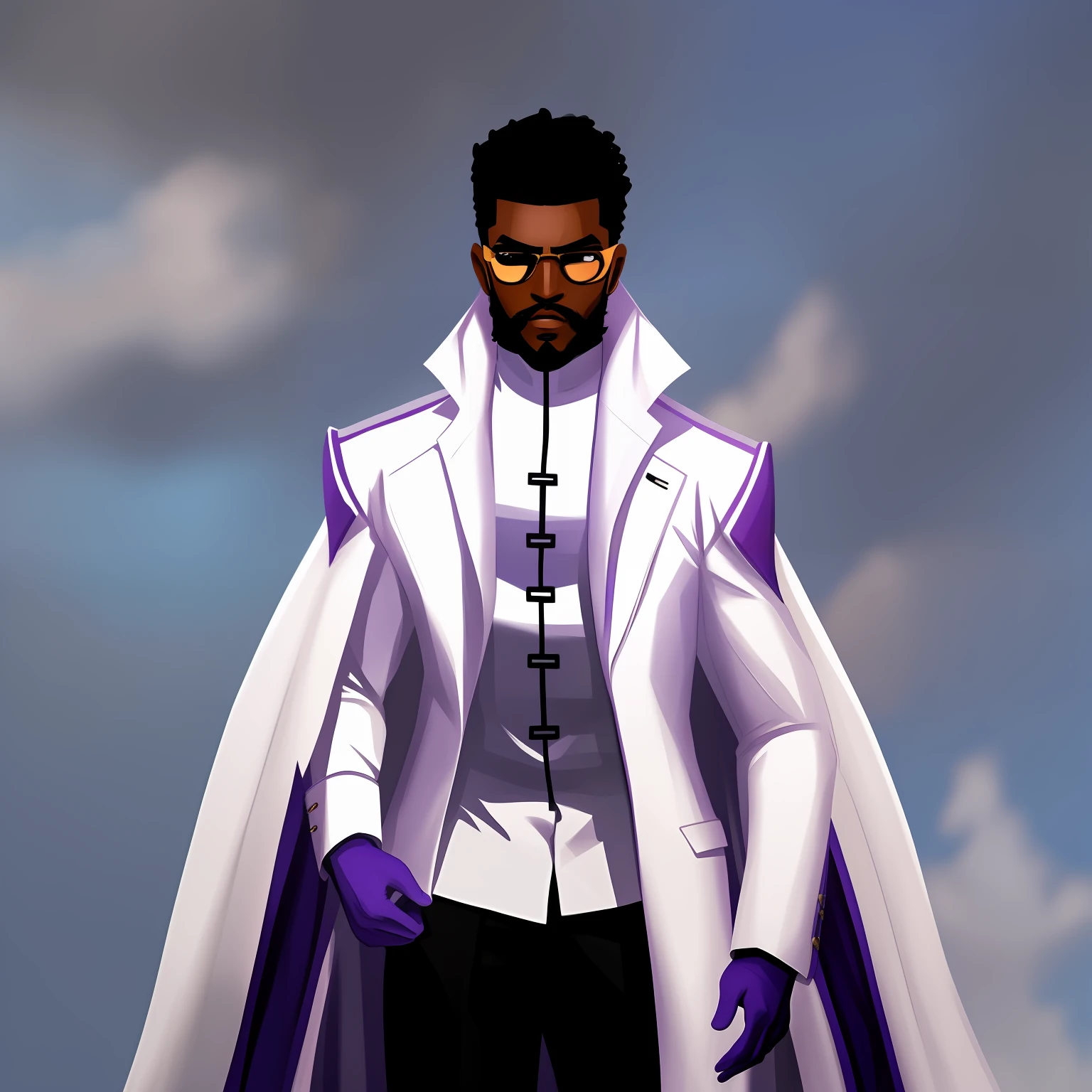 corrigir imagem, homem negro de barba rala
