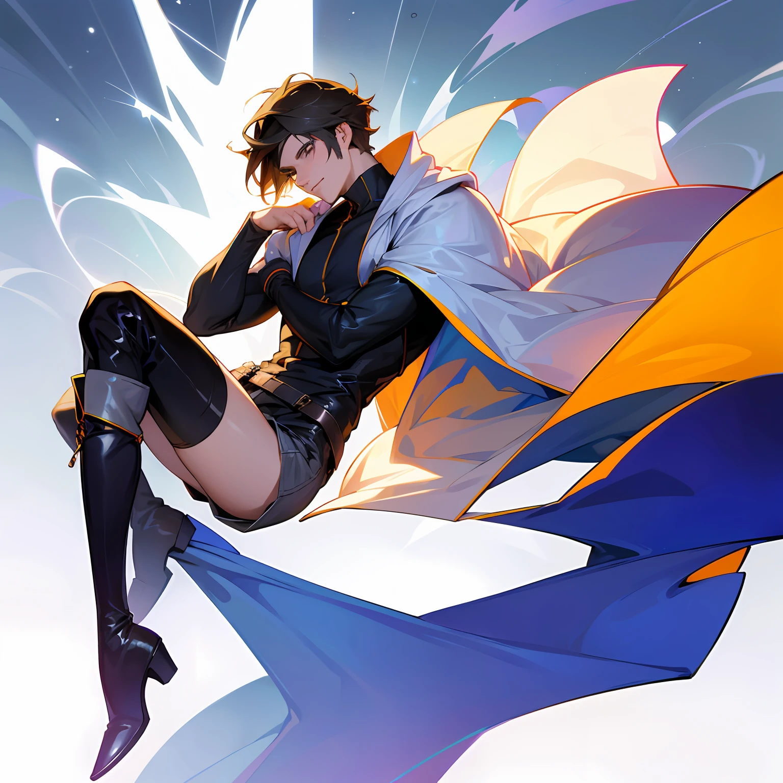Over-the-knee boots,beautiful man --auto