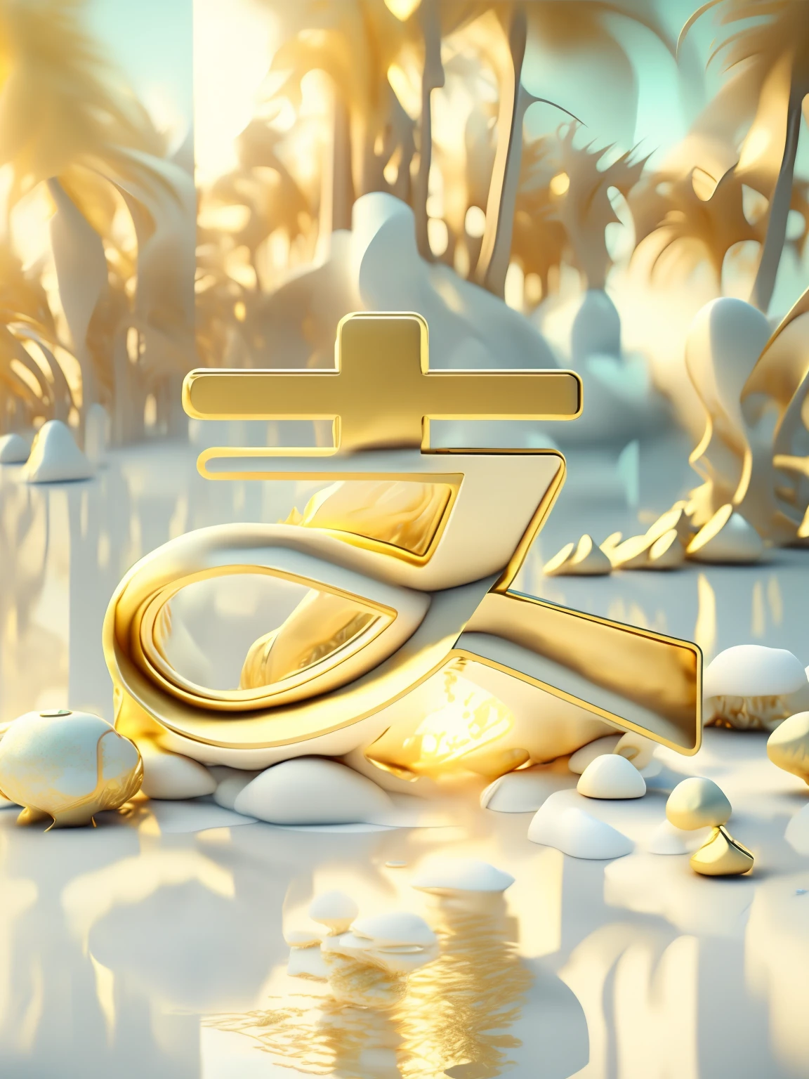 Masterpiece, Best quality, seabed, Ice, Type art,3D,Ivory Gold Artificial Intelligence
Highly stylized, 4K, Unreal Engine 5 renders ivory gold