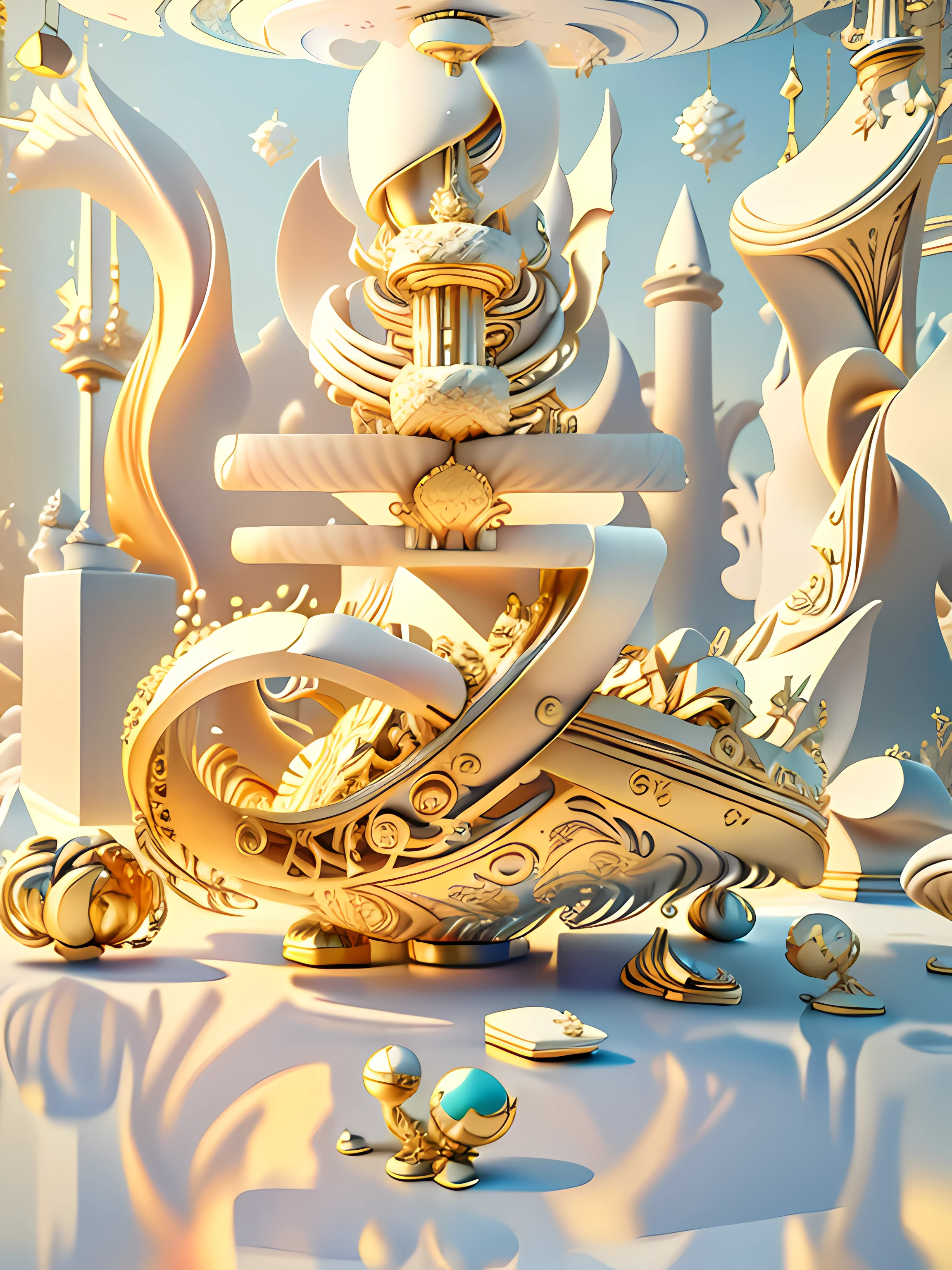 masterpiece, best quality, seabed, ice, font art,3d,IvoryGoldAI
Highly stylized, 4k, Unreal Engine 5 renderingIvoryGoldAl