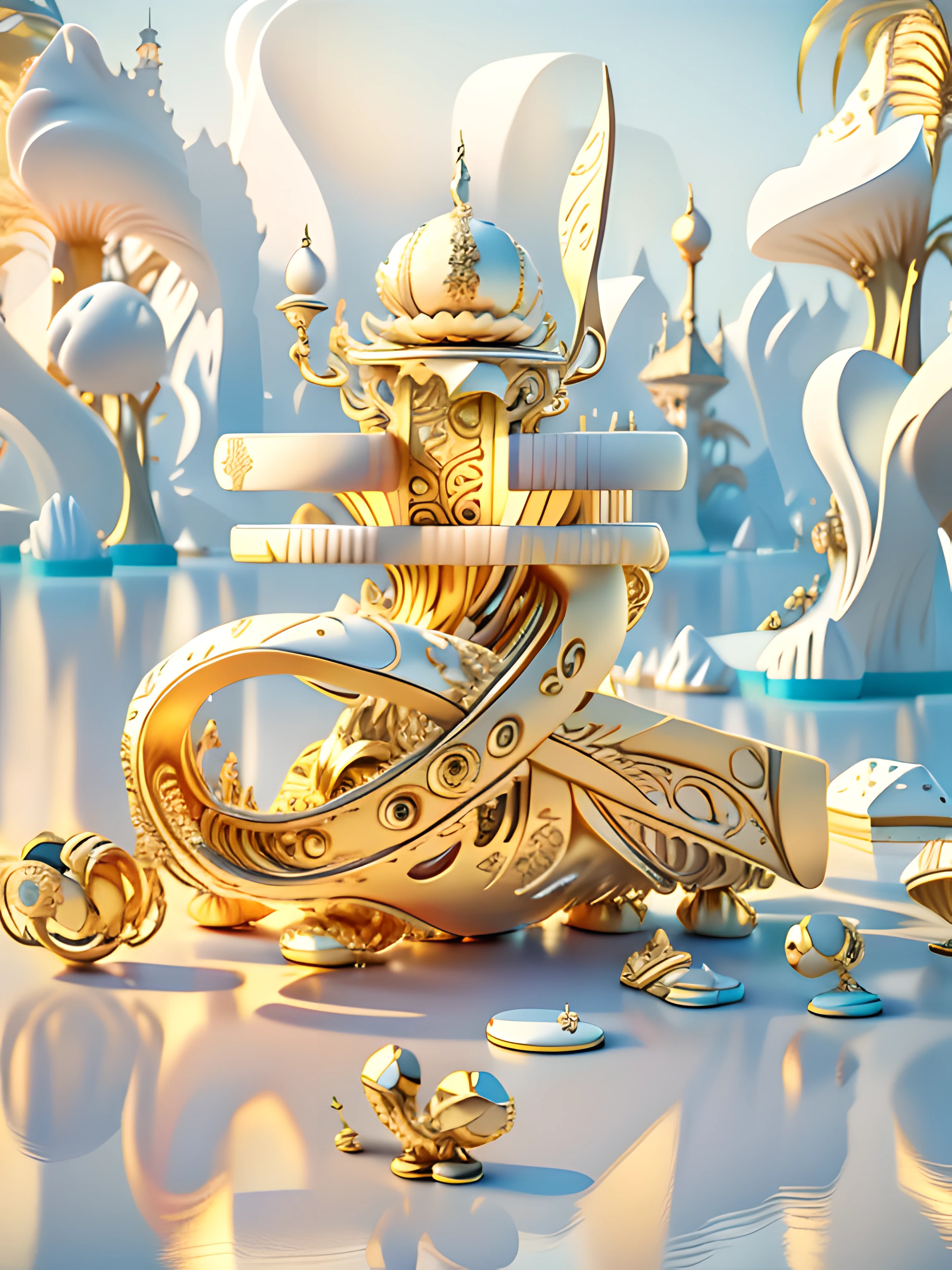 masterpiece, best quality, seabed, ice, font art,3d,IvoryGoldAI
Highly stylized, 4k, Unreal Engine 5 renderingIvoryGoldAl