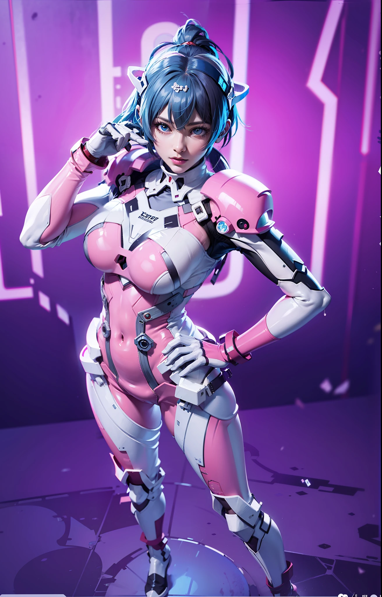 solo, super fine photo, full body picture Unreal Engine 5 8K UHD of a girl in a skin tight futuristic white latex Evangelion plug suit, slick white catsuit, black iconic character, smooth white skin, black body, PVC, glossy latex suit, rubber suit, rubber belts, collar, black rubber glove, high boots, arm and leg cuffs, straps, best quality, masterpiece, official art, unified 8k wallpaper, super detailed, sharp focus, girl and sexy pose, body parts