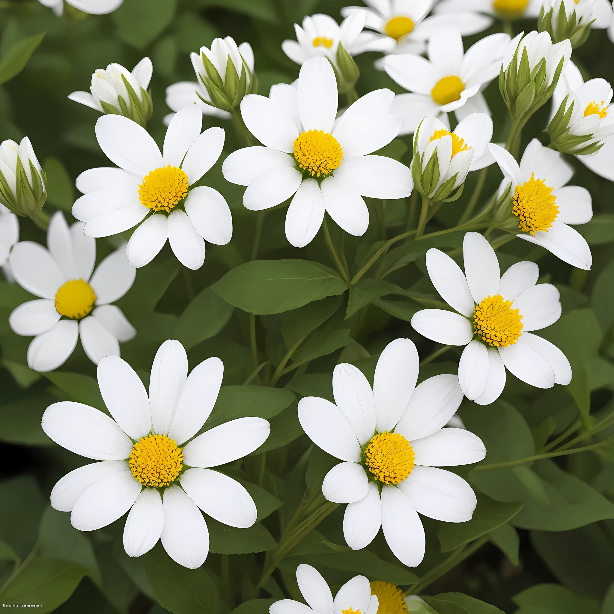 A very ordinary flower，planar，The white