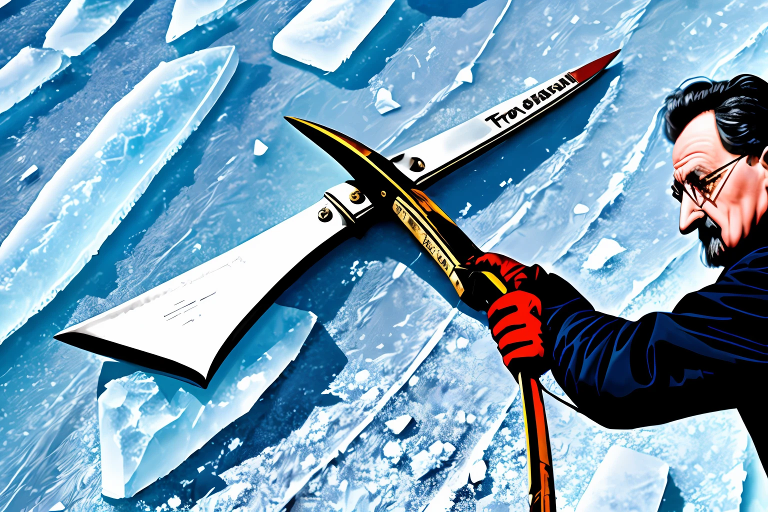 Trotsky used an ice axe