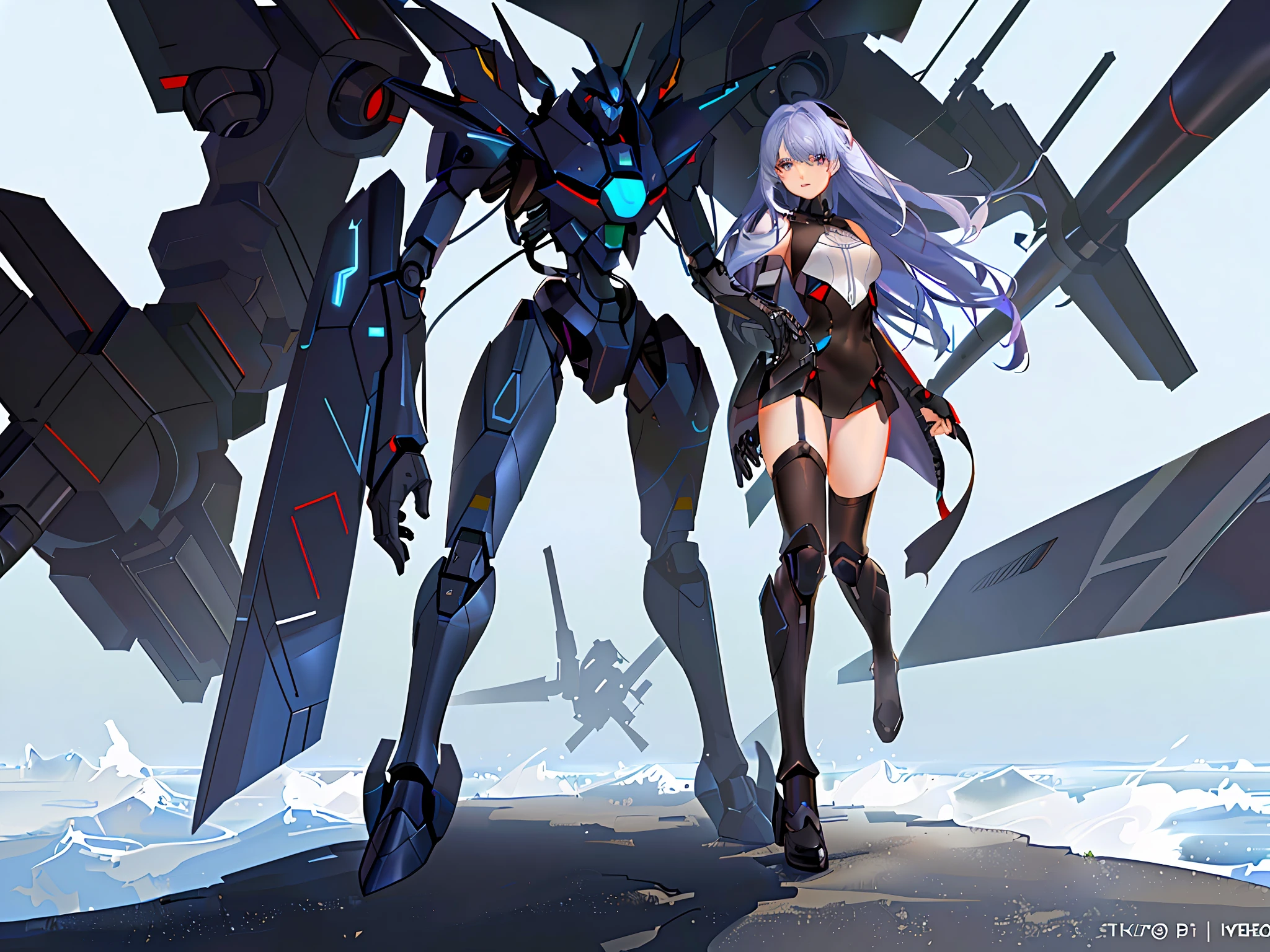 Nasida piloting a mech