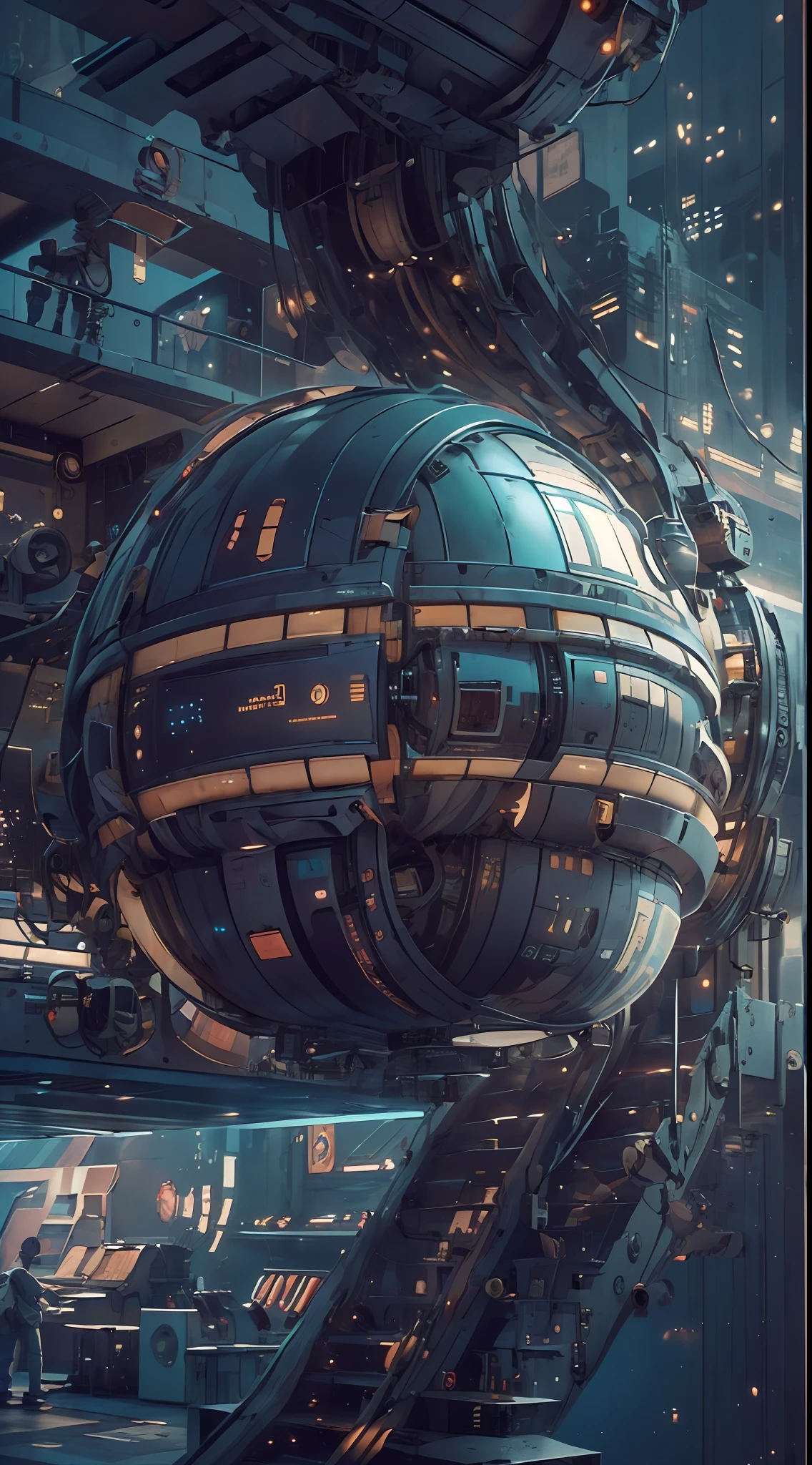 A captivating depiction of a space station floating in the vast expanse of the universe, (stunning cosmic backdrop), (detailed spacecraft design), (realistic rendering), (impressive scale and proportions), (futuristic architecture), (attention to scientific accuracy), (intricate mechanical details), (immersive lighting effects), (awe-inspiring sense of vastness), trending on ArtStation, (trending on CGSociety), (showcasing the wonders of space exploration), (evokes a sense of technological advancement), (highly detailed space environment), (impressive attention to texture and materials), (depiction of astronauts or extraterrestrial life), (conveys a sense of tranquility and awe), (capturing the beauty and mysteries of the cosmos), (skillful portrayal of depth and perspective),vortex,houtufeng,The wreckage of a giant space ship