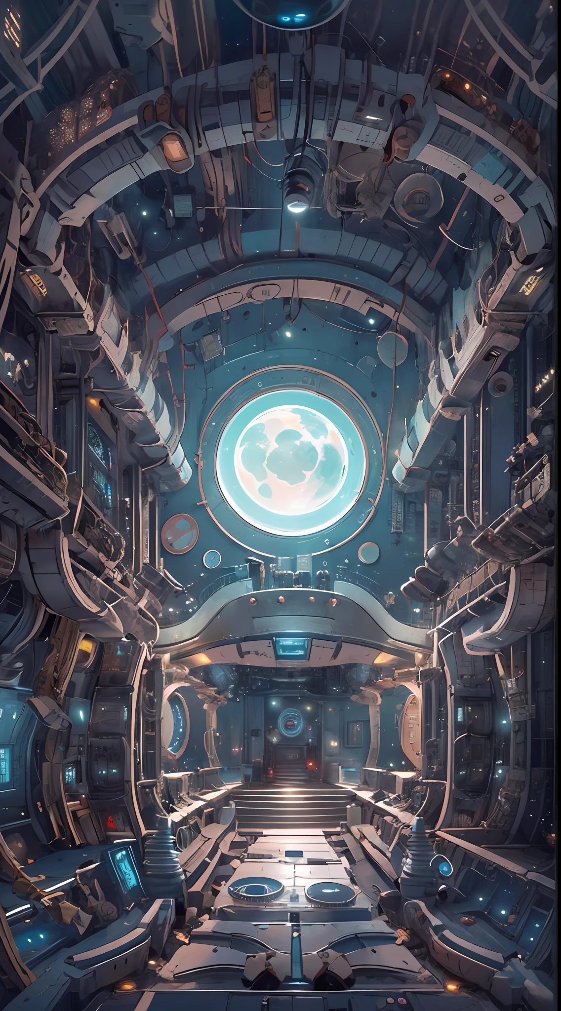 A captivating depiction of a space station floating in the vast expanse of the universe, (stunning cosmic backdrop), (detailed spacecraft design), (realistic rendering), (impressive scale and proportions), (futuristic architecture), (attention to scientific accuracy), (intricate mechanical details), (immersive lighting effects), (awe-inspiring sense of vastness), trending on ArtStation, (trending on CGSociety), (showcasing the wonders of space exploration), (evokes a sense of technological advancement), (highly detailed space environment), (impressive attention to texture and materials), (depiction of astronauts or extraterrestrial life), (conveys a sense of tranquility and awe), (capturing the beauty and mysteries of the cosmos), (skillful portrayal of depth and perspective),vortex,houtufeng,The wreckage of a giant space ship