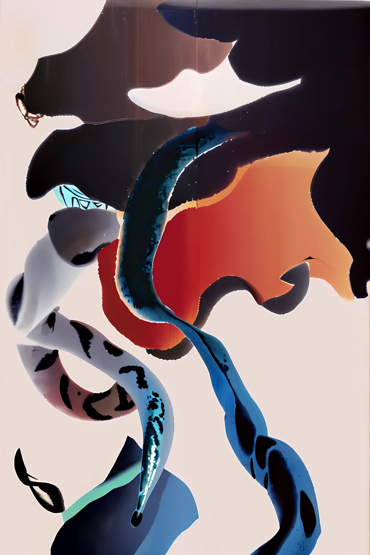 The snake-headed man has four wings