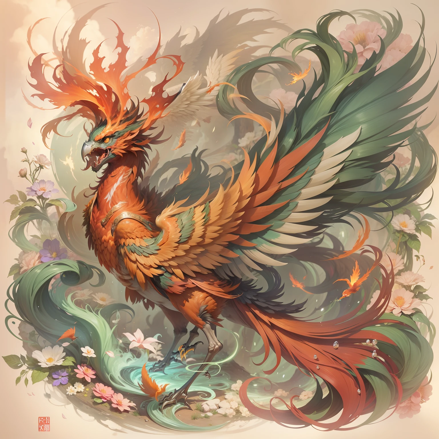 Best quality at best,超高分辨率,A phoenix