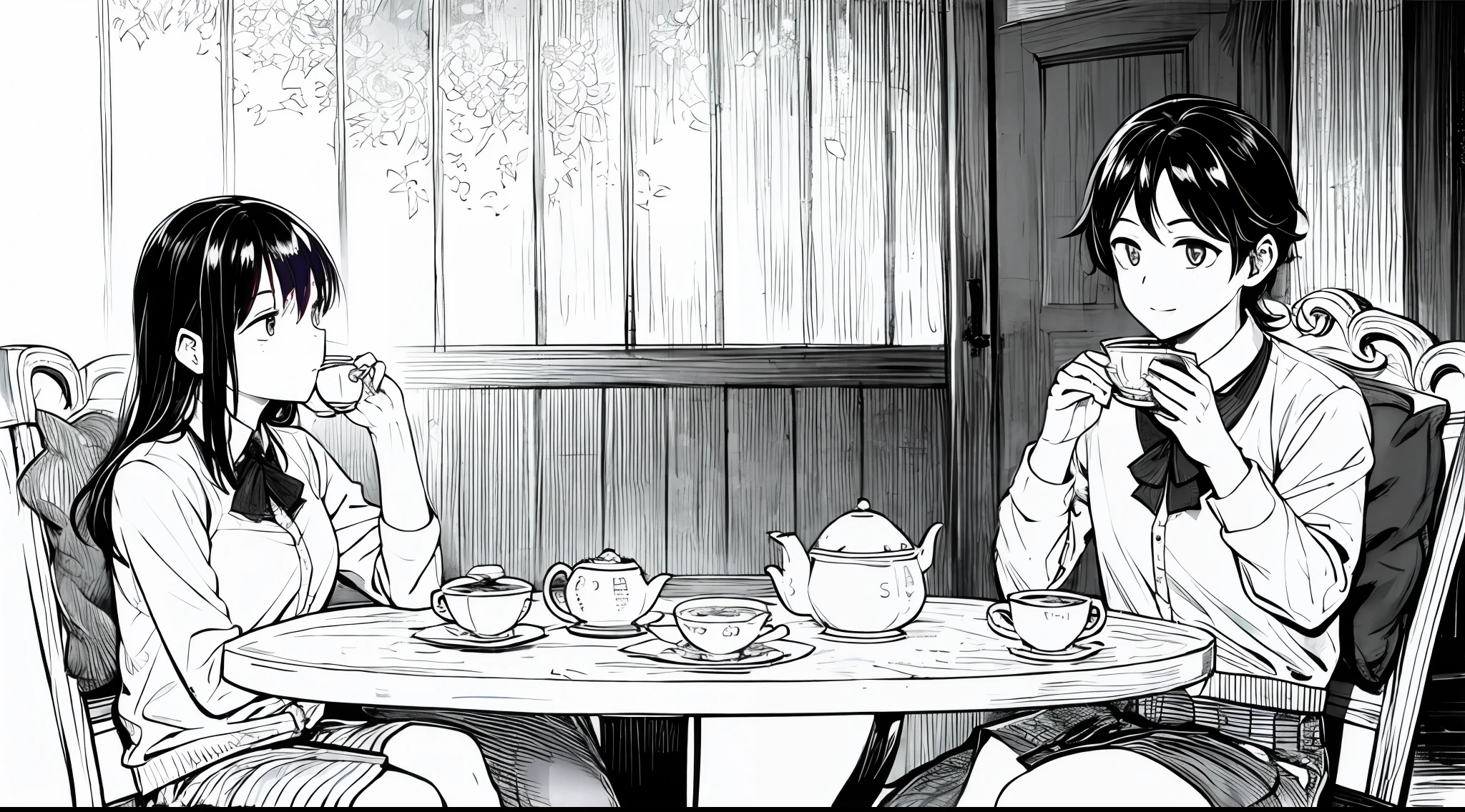Relaxing tea time
