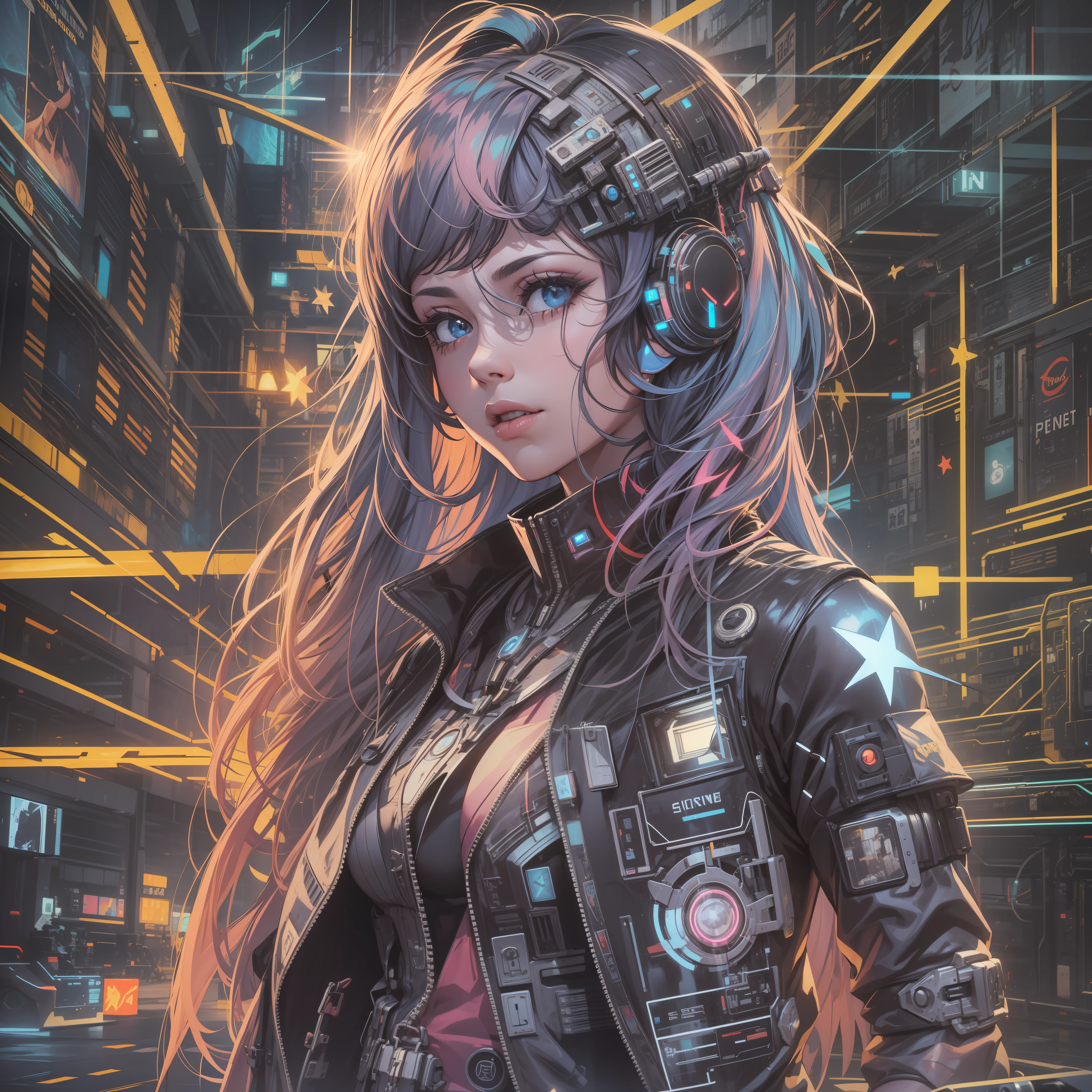 cyber punk perssonage,Star Shine