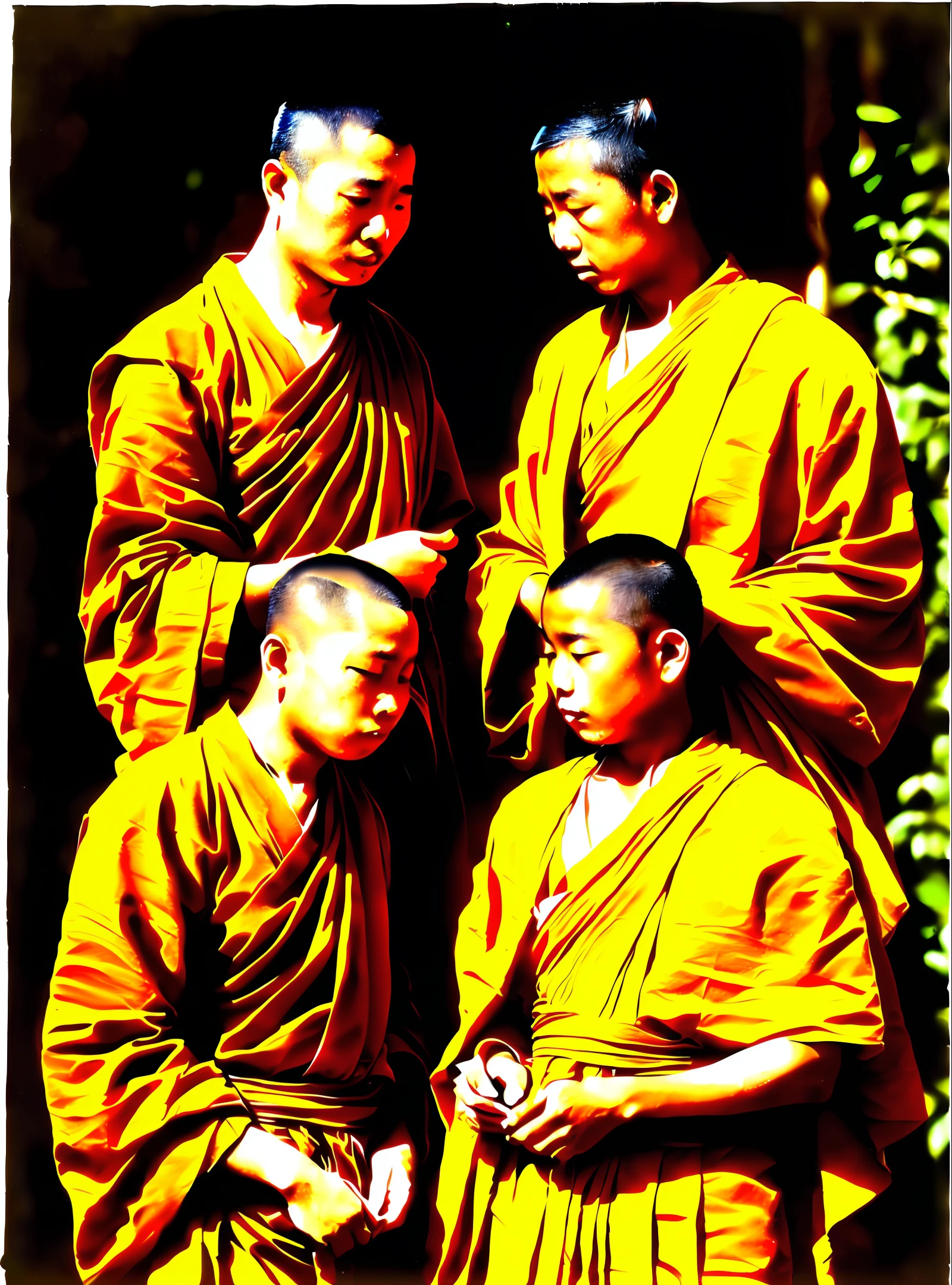 image of a with his disciple talking