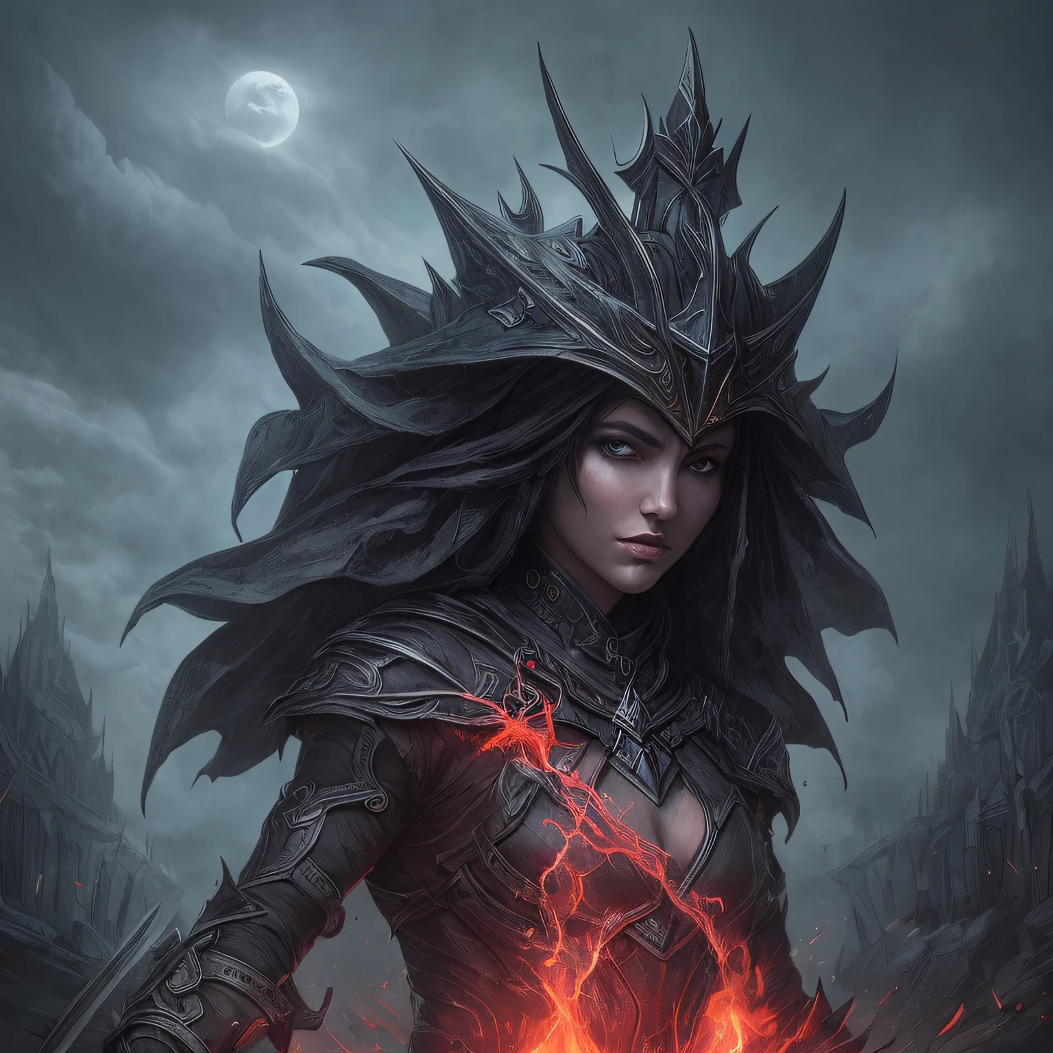 Dark envoy
Heart of darkness
Conqueror of worlds
Ruthless and cold
Mysterious enigma
Queen's authority --auto