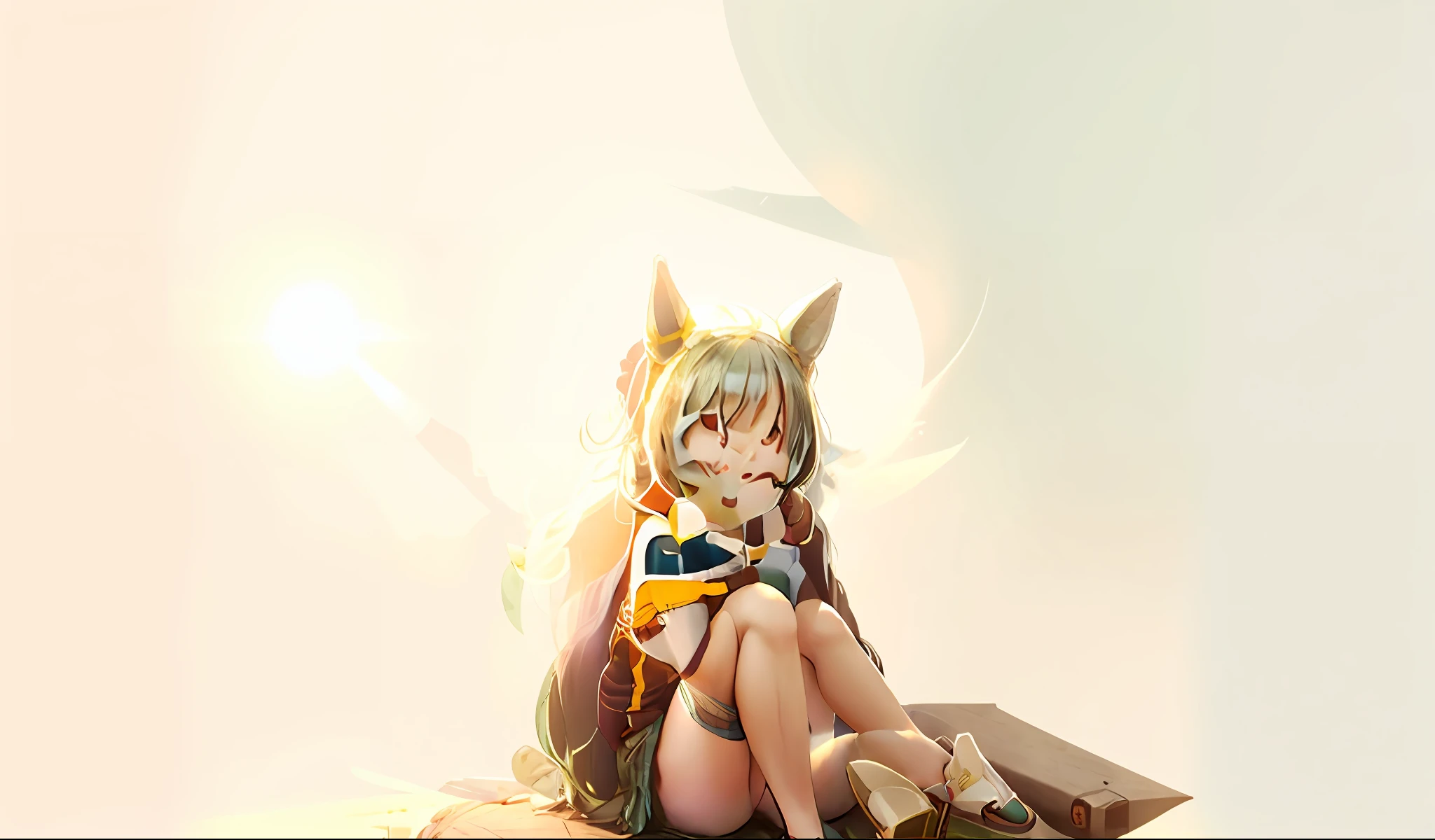 Sit on a nest where the warm sun shines in。
