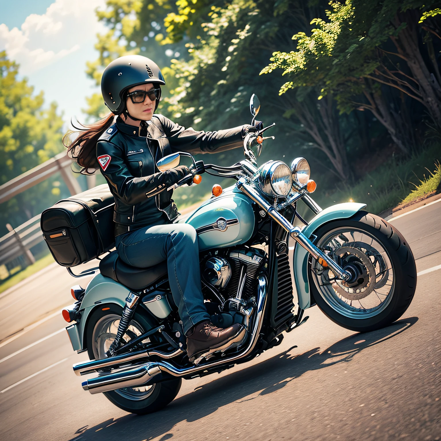 Ride a motorcycle --auto