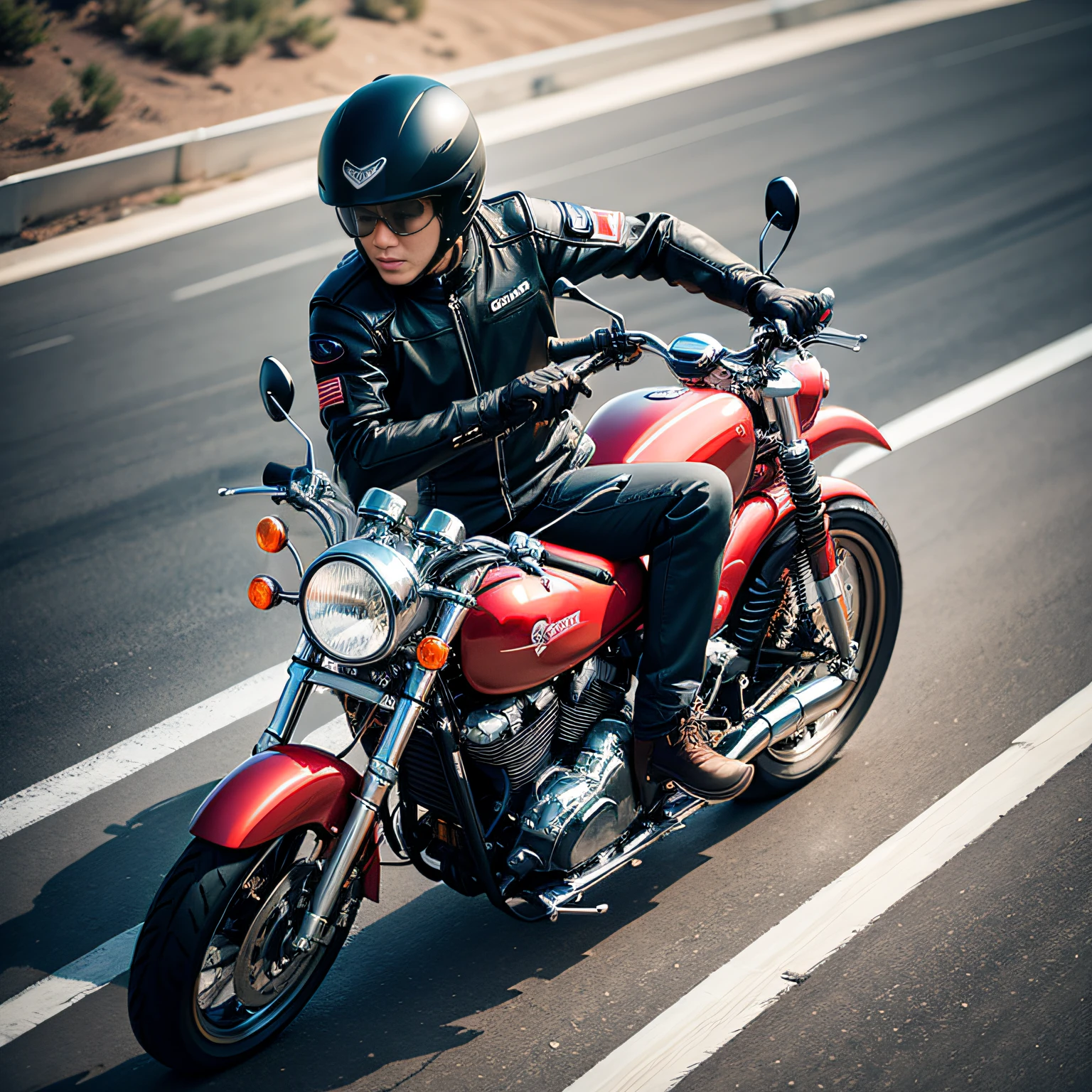 Ride a motorcycle --auto