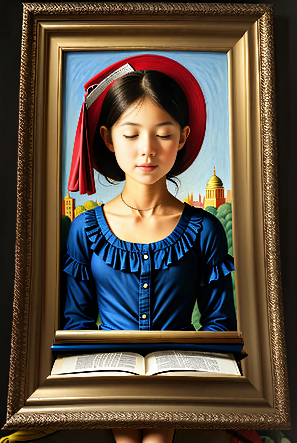 (Girl Reading:1.5), &quot;((masterpiece))