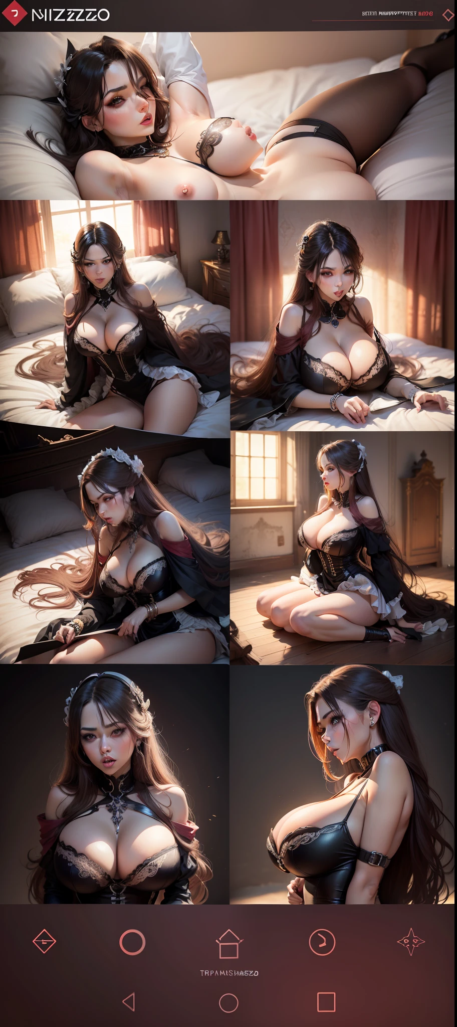 tmasterpiece, High- sharpness, Best quality at best, Kizi, Seductive expressions,Indecent expressions,nakeness,huge breasts2.0