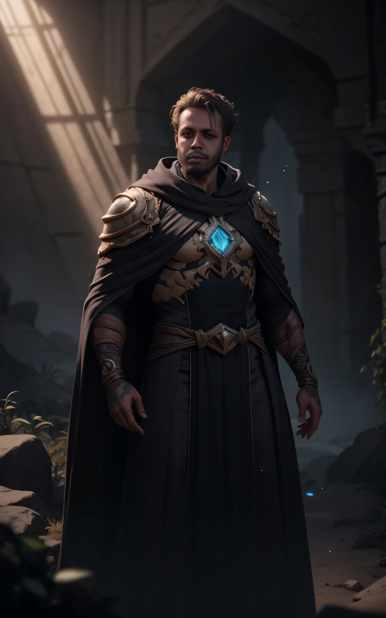 dark fantasy tech demo, game cg cinematic,
dune weaver, arabic, handsome man, robe like clothing, mystery
, cinematic render, high dynamic range, RAW photo, (unreal engine), aesthetic, intricate, caustics, light rays, sunlight