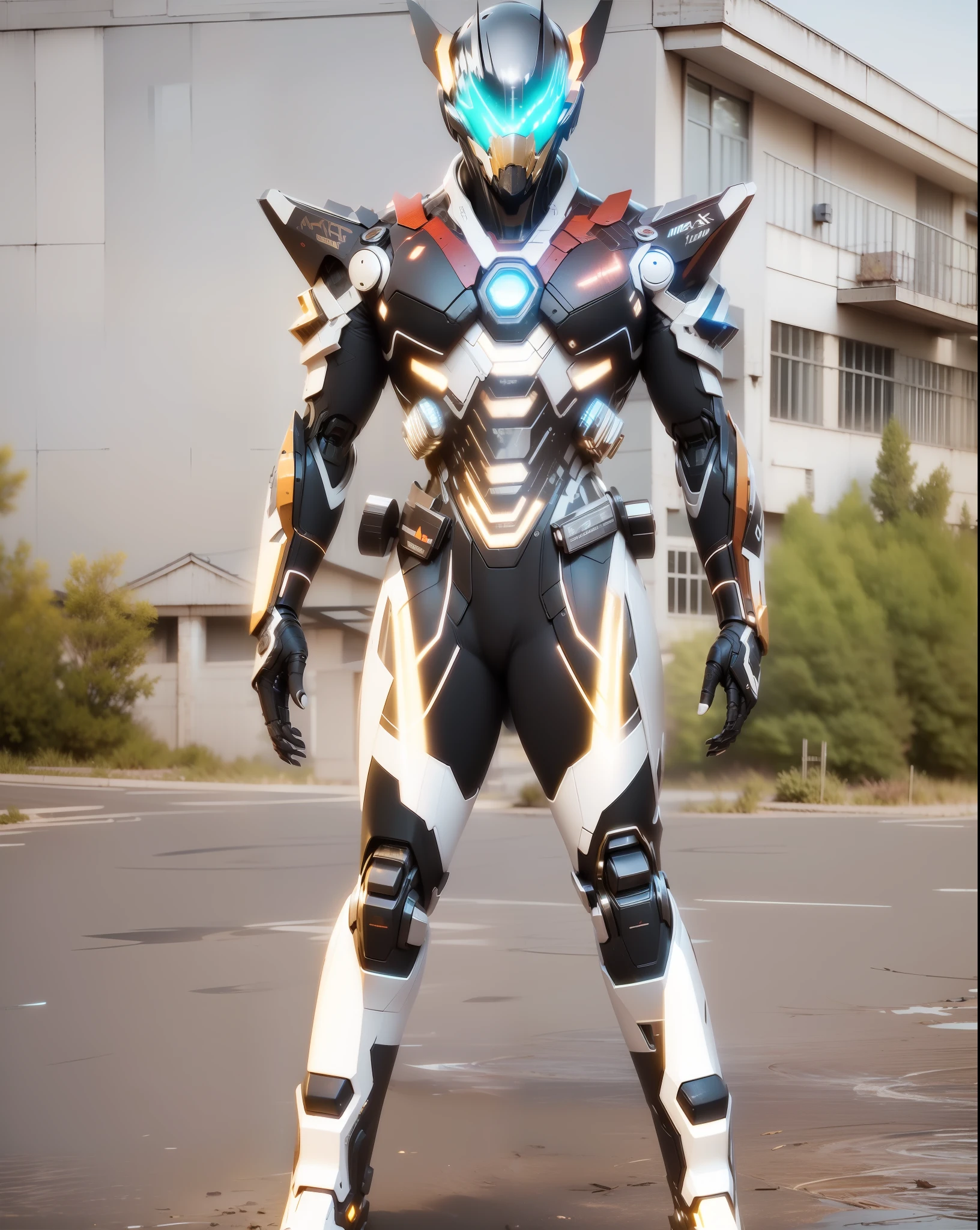 Realiy,photorealestic,Machinary,mechs,Technologie,musculous,glowing light eyes,Burly body,style of photography,Real scenery(Metallic texture 1.8)(Excess detail 2)(High resolution1.6)(4K clarity1.9)(Carbon fiber 1.5)(Metal reflection 1.5)