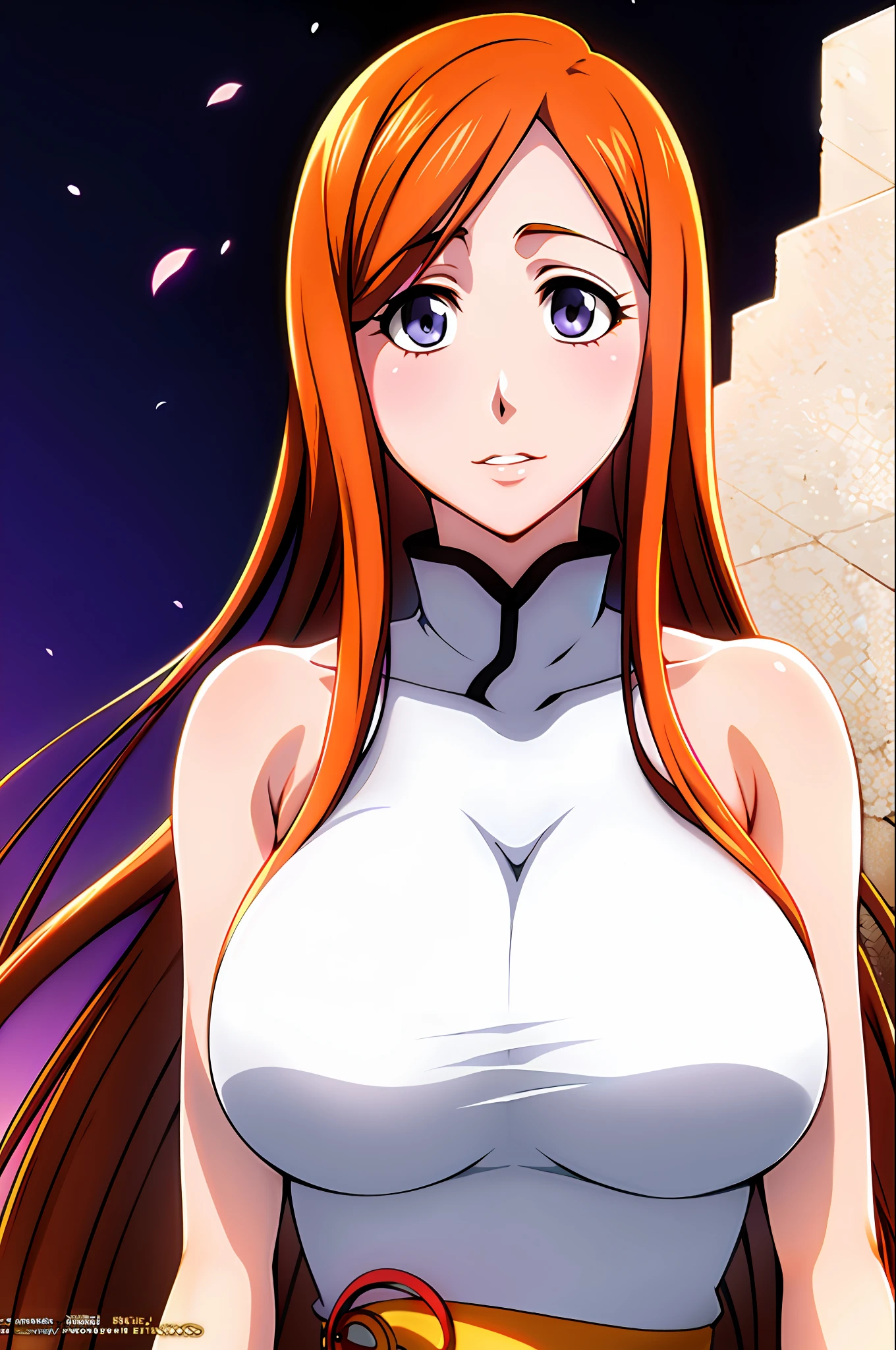 Orihime Inoue in a stunning, ethereal depiction with vibrant colors, exquisite details, and breathtaking light.