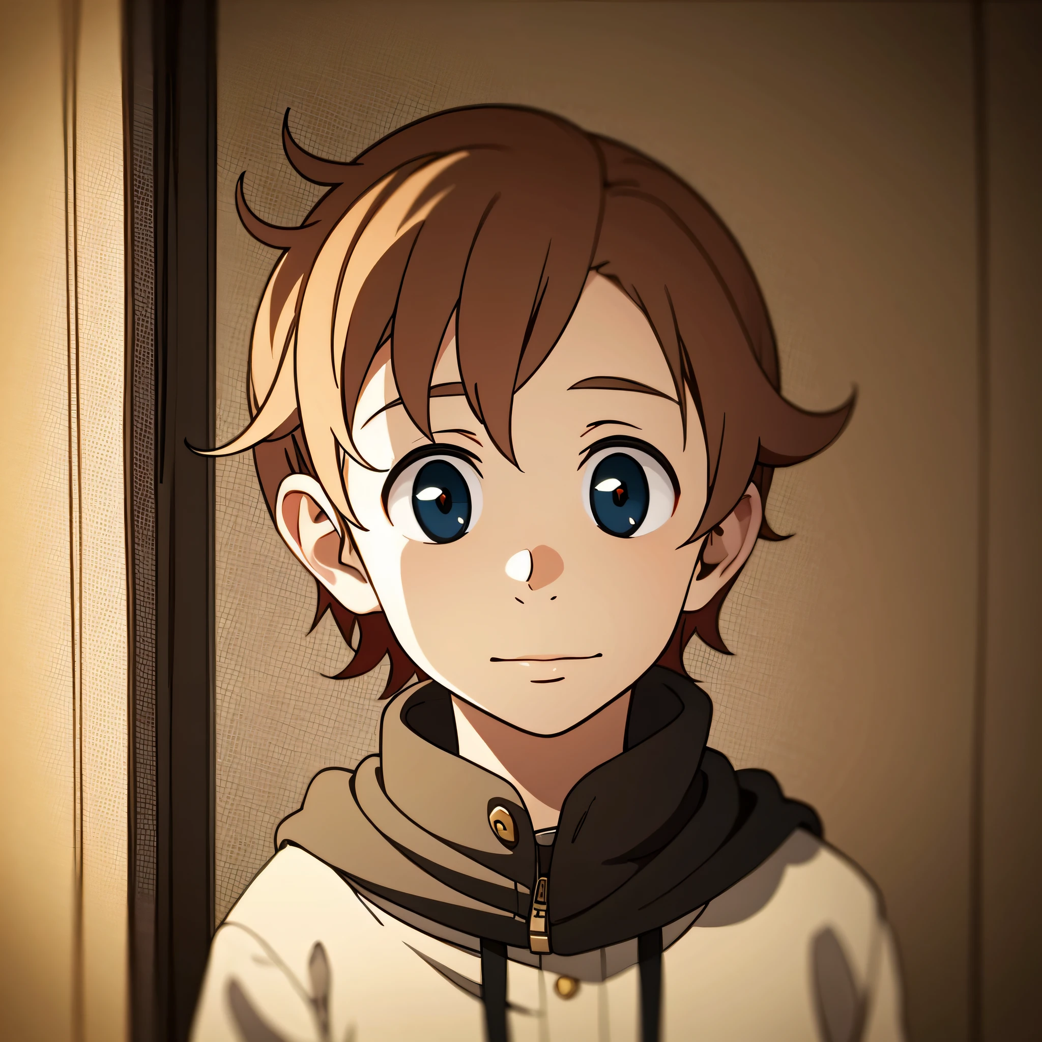 barnet, Red-haired boy with a hopeful face looking at someone superior asking for food