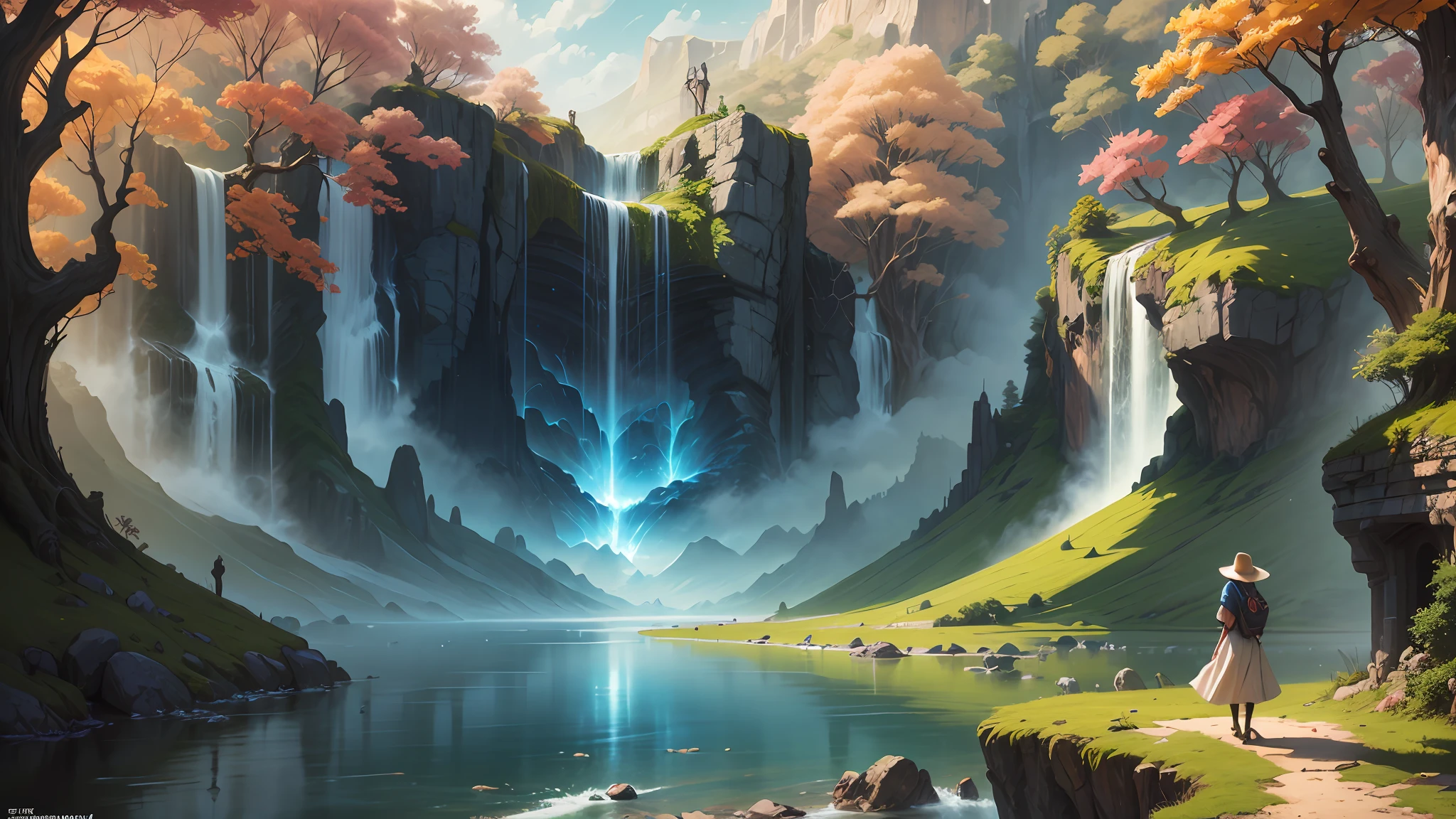 a vibrant fantasy landscape --auto --s2