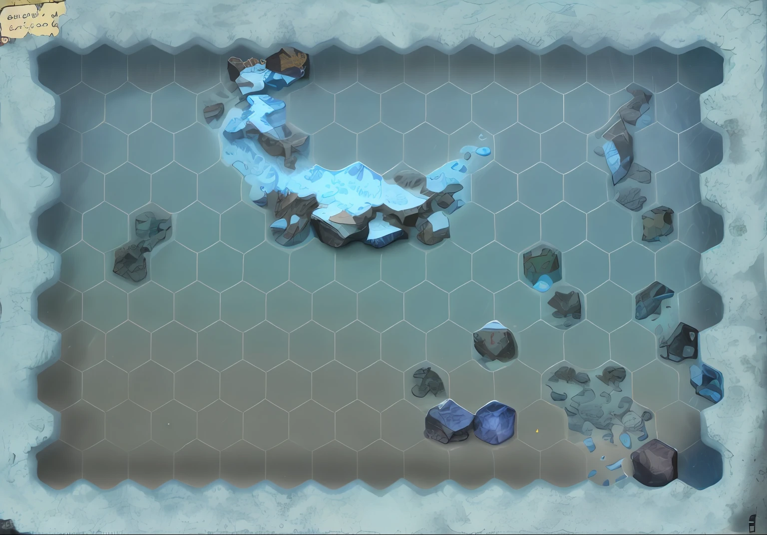 A close-up of a map Of a antartica with icebergs, snow macro, glaciers, transparent blue ice crystals, transparent cracking ice macro close up, ice cracks, arctic sattelite picture, ice blocks and ice mountains, snow covered, Neuschwabenland hex map r / Cartes De bataille, Carte Du MDN sans grille, Prop De carte De bataille, 3 2 x 3 2, Carte Du MDN, D&D Style Fantasy Map Design, Coque De blinDage nano hexagonale, Extremely detailed D&D Carte, Mur hexagonal,