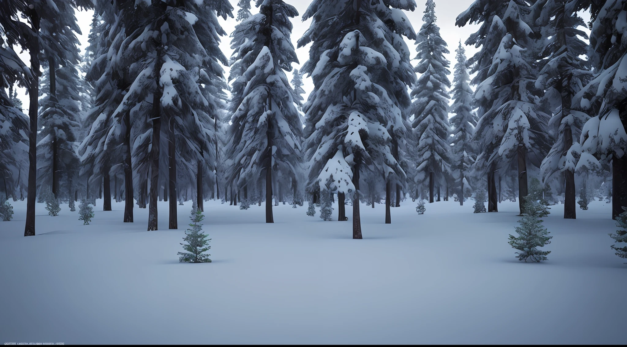 Masterpiece, best quality, high quality, highly detailed CG unity 8k wallpaper, coniferous forest, silence, towering conifers covering the forest floor, severe cold climate, serene beauty, snow, winter, mild summer, breeze, Conifers, branches, bokeh, depth of field, HDR, bloom, chromatic aberration, photorealistic, extremely detailed, popular on artstation, popular on CGsociety, complex, high detail, dramatic, art midway