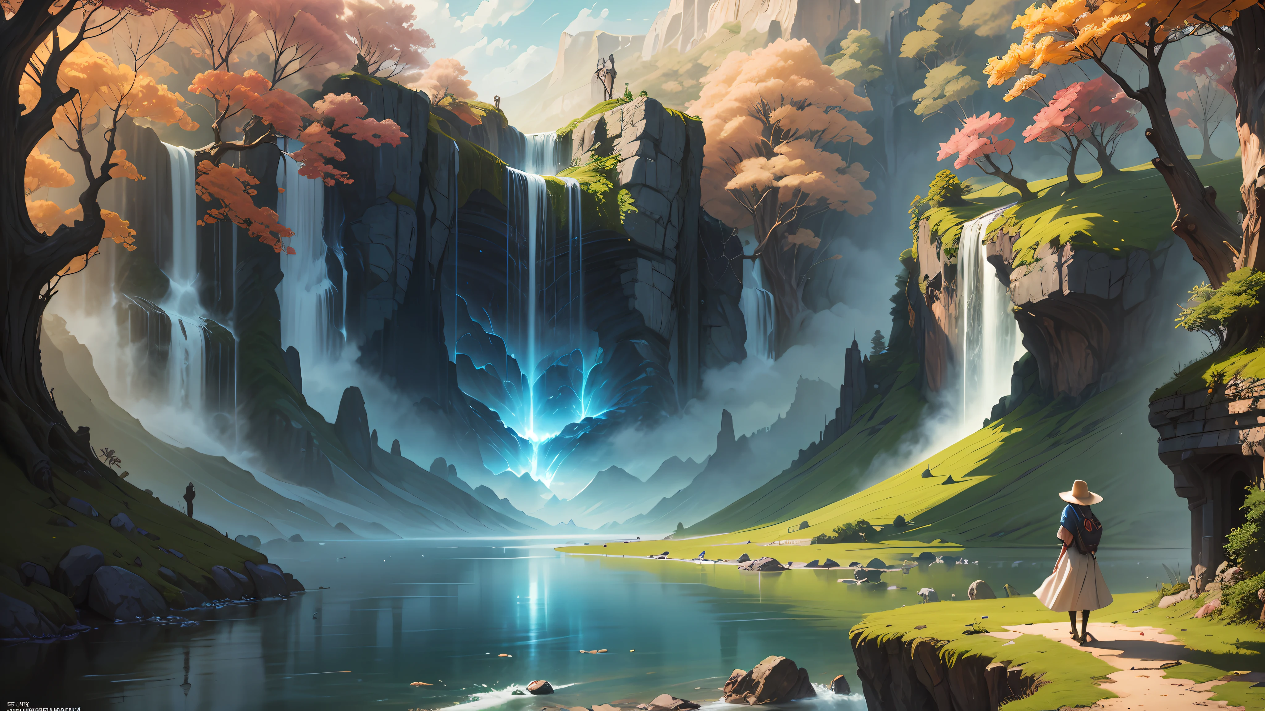 a vibrant fantasy landscape --auto --s2