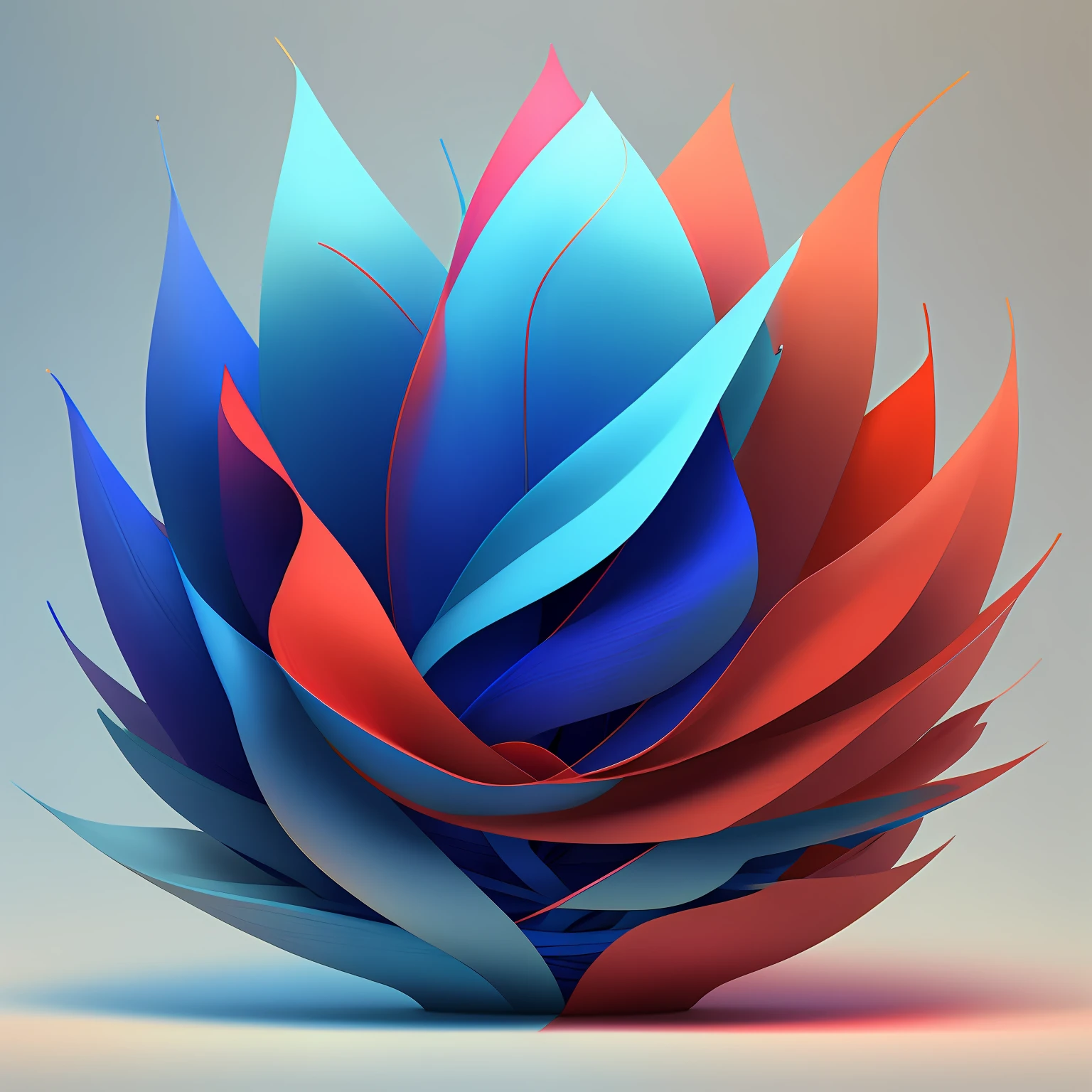 Design a logo，Advancedsense、design sense、The sheen、Natural soft light、It is based on blue and red，There is in the middle "silent" This word，3D