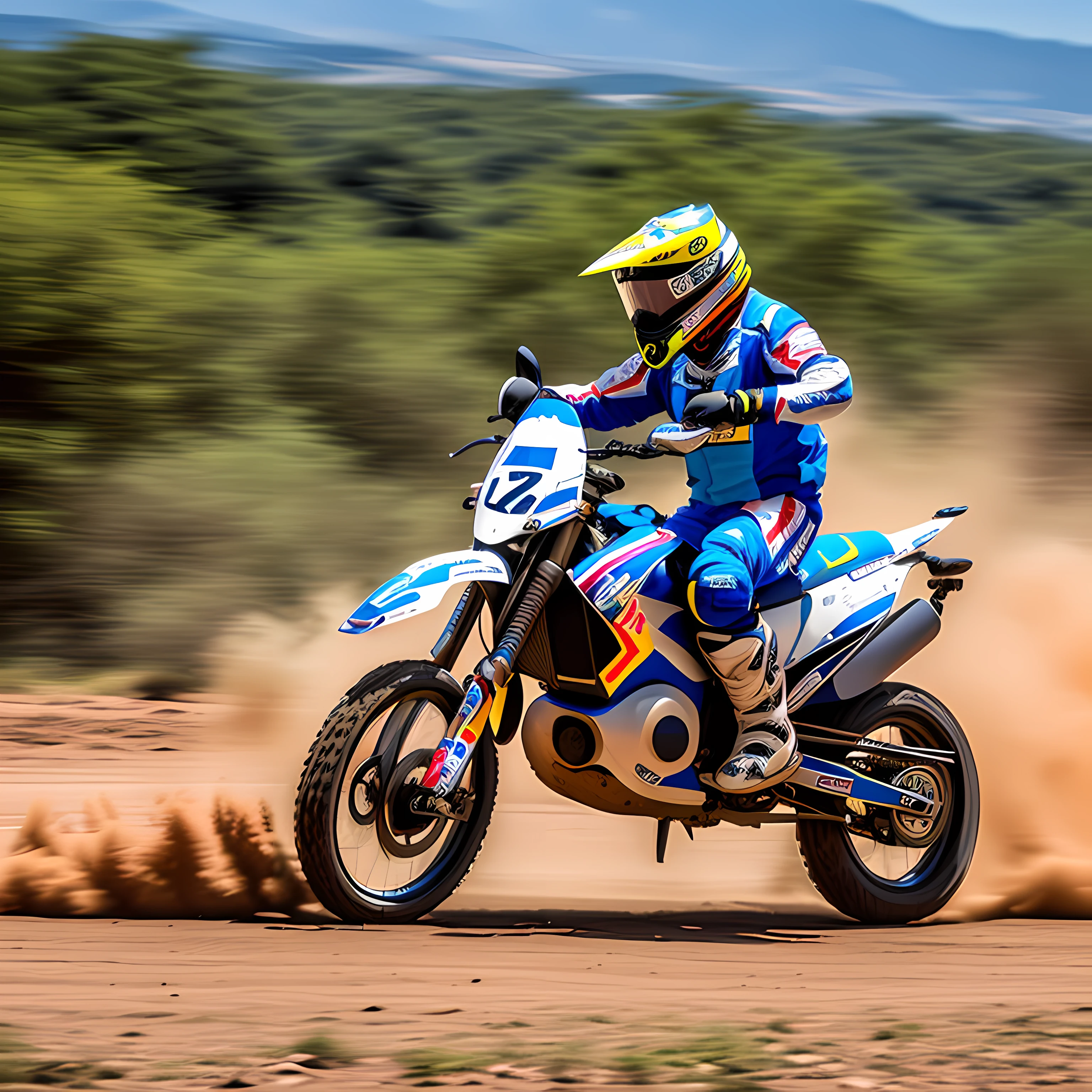 Desert Rally Motorcycle Huswana Racing Driver Rally --auto