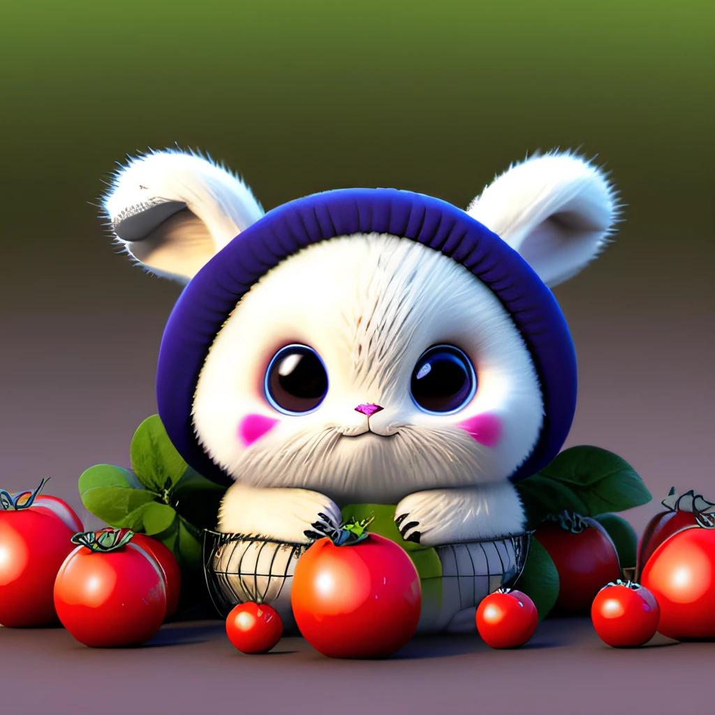 : 3。edgBunny、realisticlying、Furry animals、apples、dark circles、Face blue、cherrie、food、the fruits、full bodyesbian、Non-human、morango、Tomates、water melon