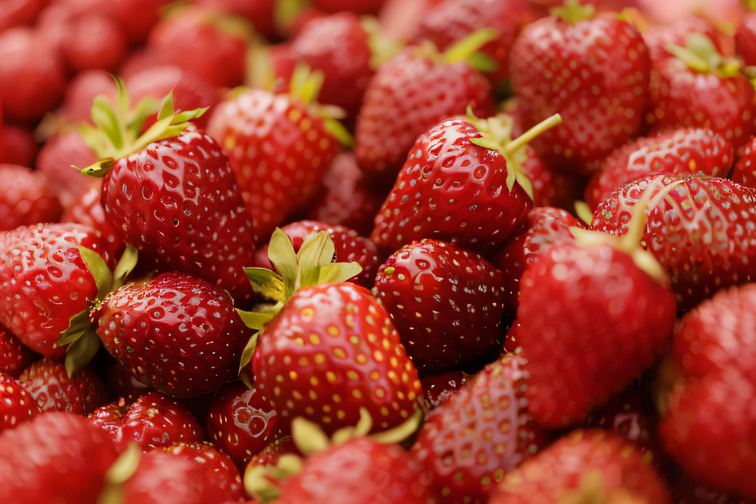 um close up de uma pilha de morangos com folhas verdes, Morangos, morango, Campos de morango para sempre, briga com morangos, Bagas, "Frutas vermelhas, strawberry granules, bagas esmagadas, Detalhe excepcional, framboesa, Fruit, 3 4 5 3 1, ao lado de morangos fatiados, Framboesas, Enfeite de Morango, fresco, Imagem de Stock, obra-prima premiada